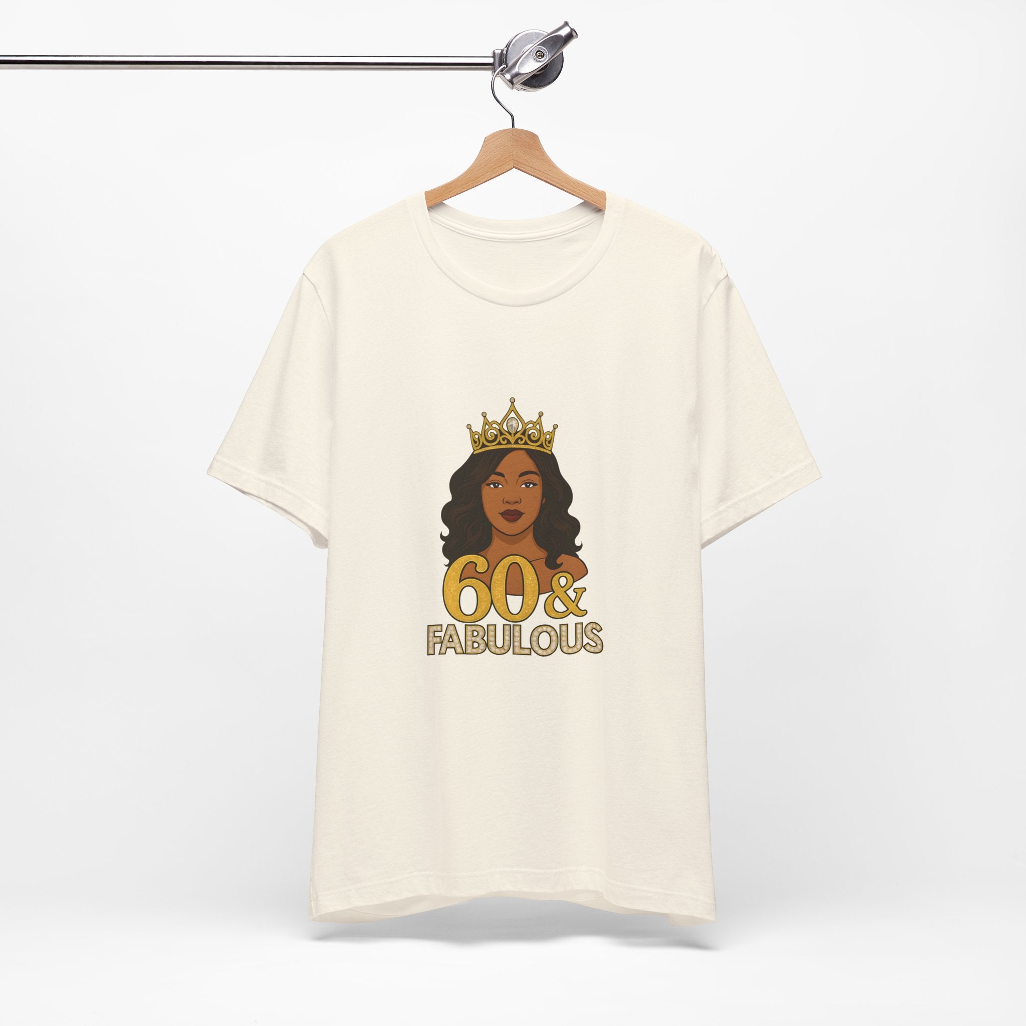 60 & Fabulous Unisex Tee, Birthday Gift Tee, Women's Celebration Shirt, Fun Milestone Birthday Apparel, Perfect for 60th Birthday Party