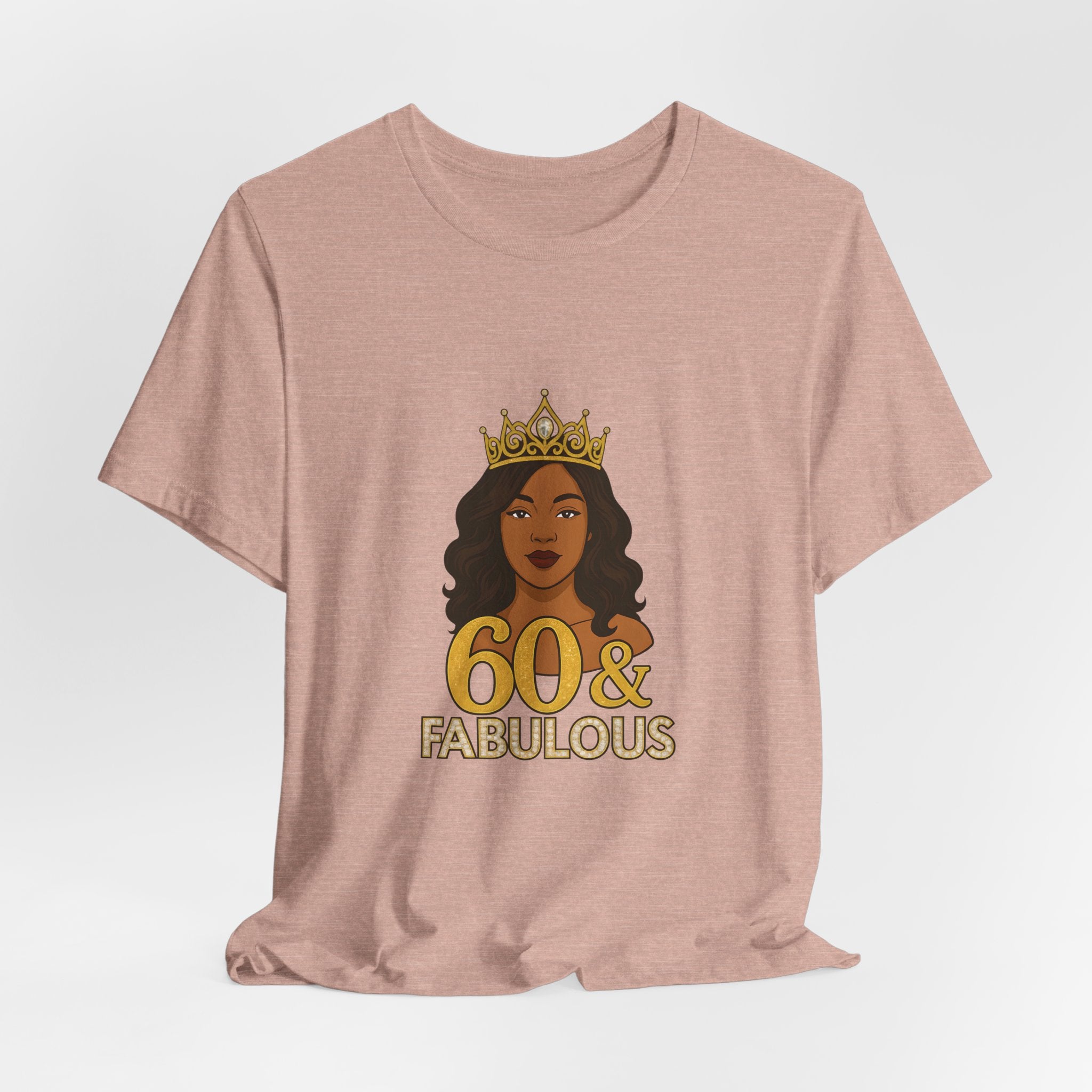 60 & Fabulous Unisex Tee, Birthday Gift Tee, Women's Celebration Shirt, Fun Milestone Birthday Apparel, Perfect for 60th Birthday Party