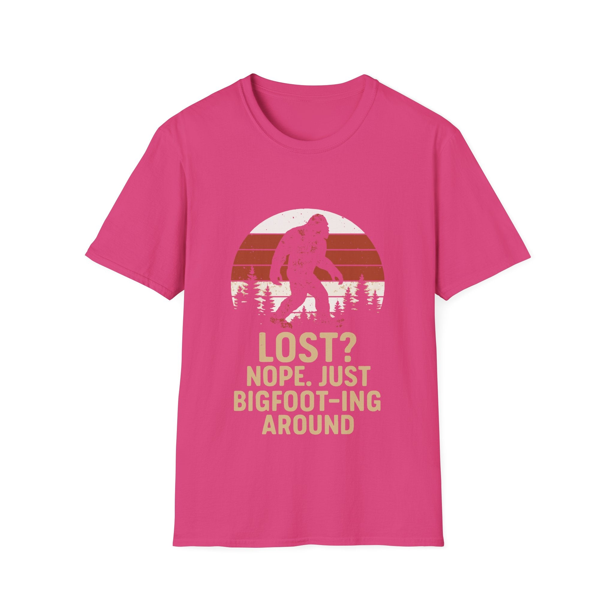 Bigfoot Adventure T-Shirt - Fun Unisex Tee for Nature Lovers, Casual Wear, Gift for Outdoorsy Friends, Hiking Gear, Unique Apparel