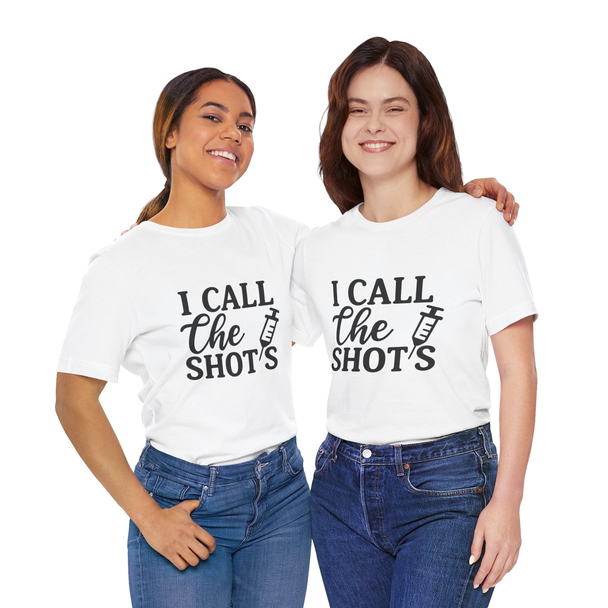 I Call the Shots  Tee, Fun Medical Humor Tee, Gift for Nurses, Healthcare Professional Shirt, Quirky Vaccine Shirt, [...]
