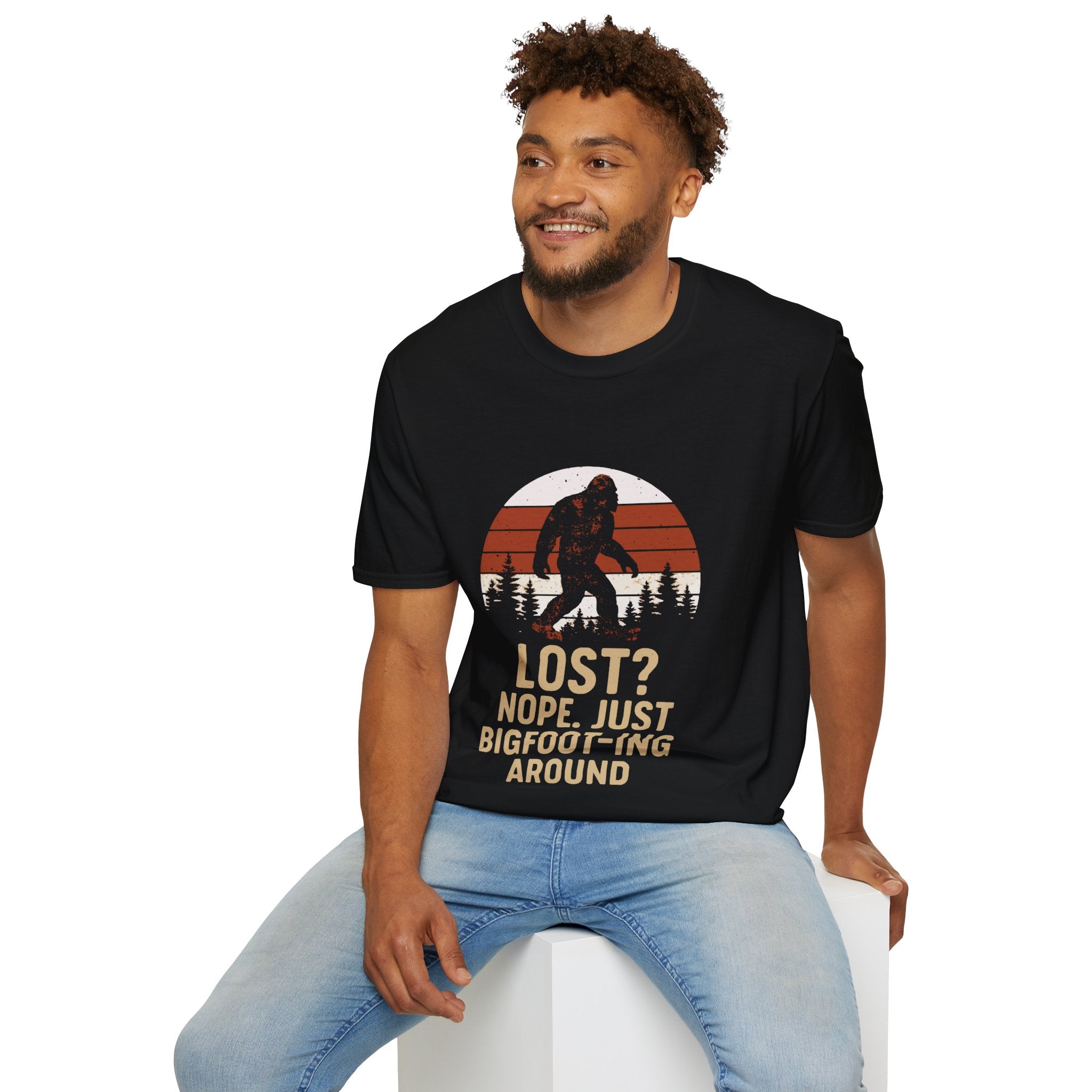 Bigfoot Adventure T-Shirt - Fun Unisex Tee for Nature Lovers, Casual Wear, Gift for Outdoorsy Friends, Hiking Gear, Unique Apparel