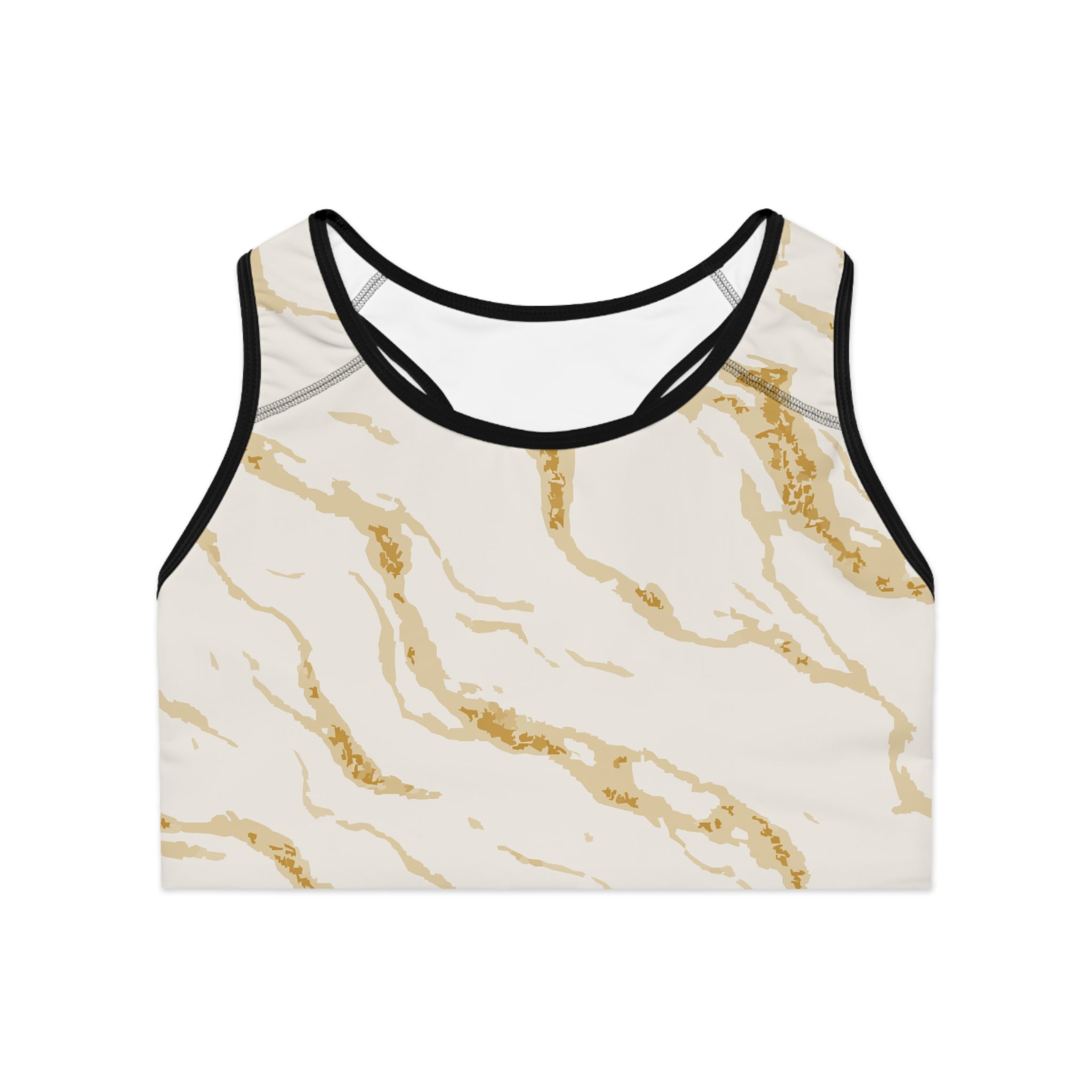 Elegant Marble Sports Bra, Stylish Workout Top, Fitness Apparel, Unique Activewear, Gift for Athletes, Trendy Gym Wear