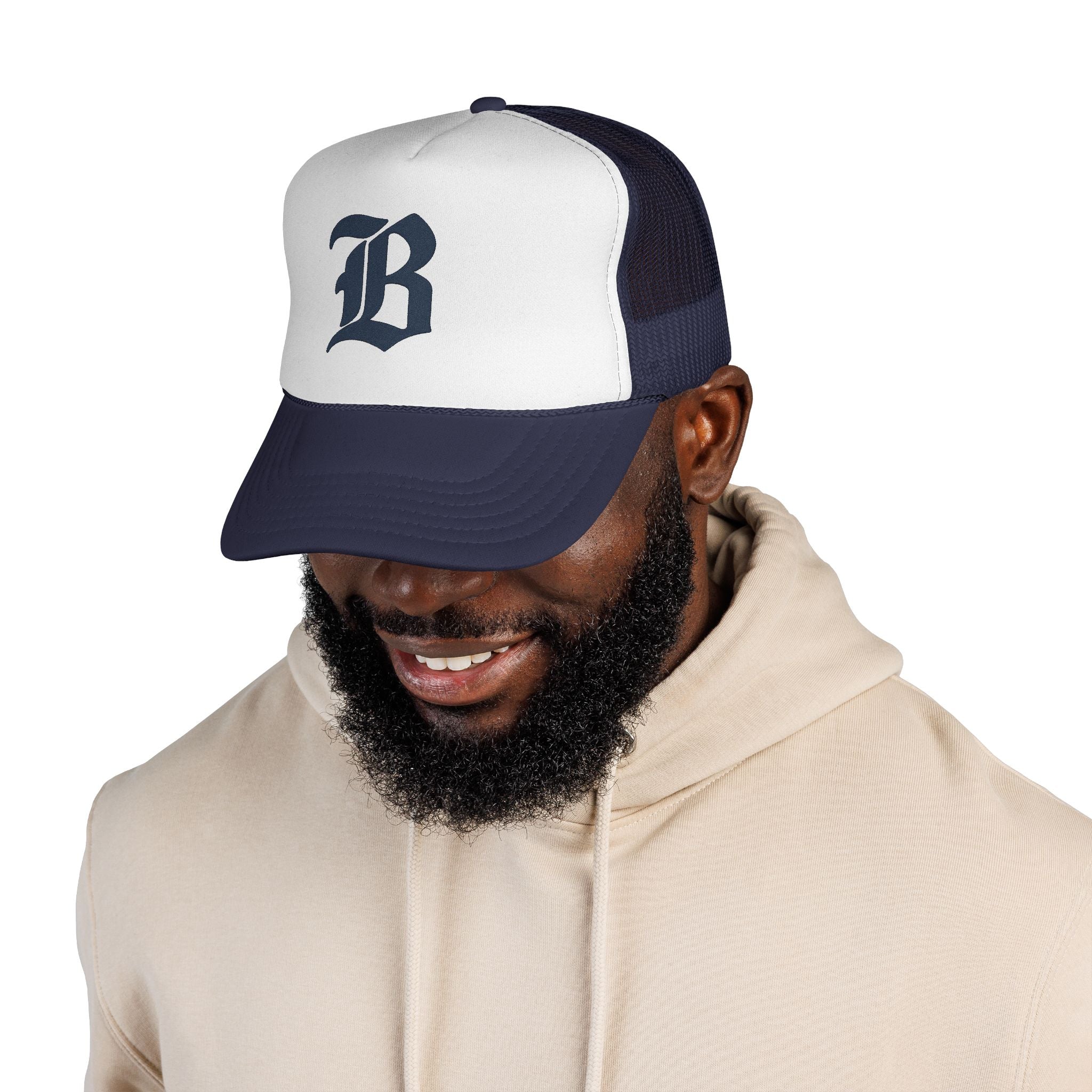 Trucker Caps - Bold Alphabetic Design, Hat, Headwear, Baseball Cap, Fashion Accessory, Streetwear