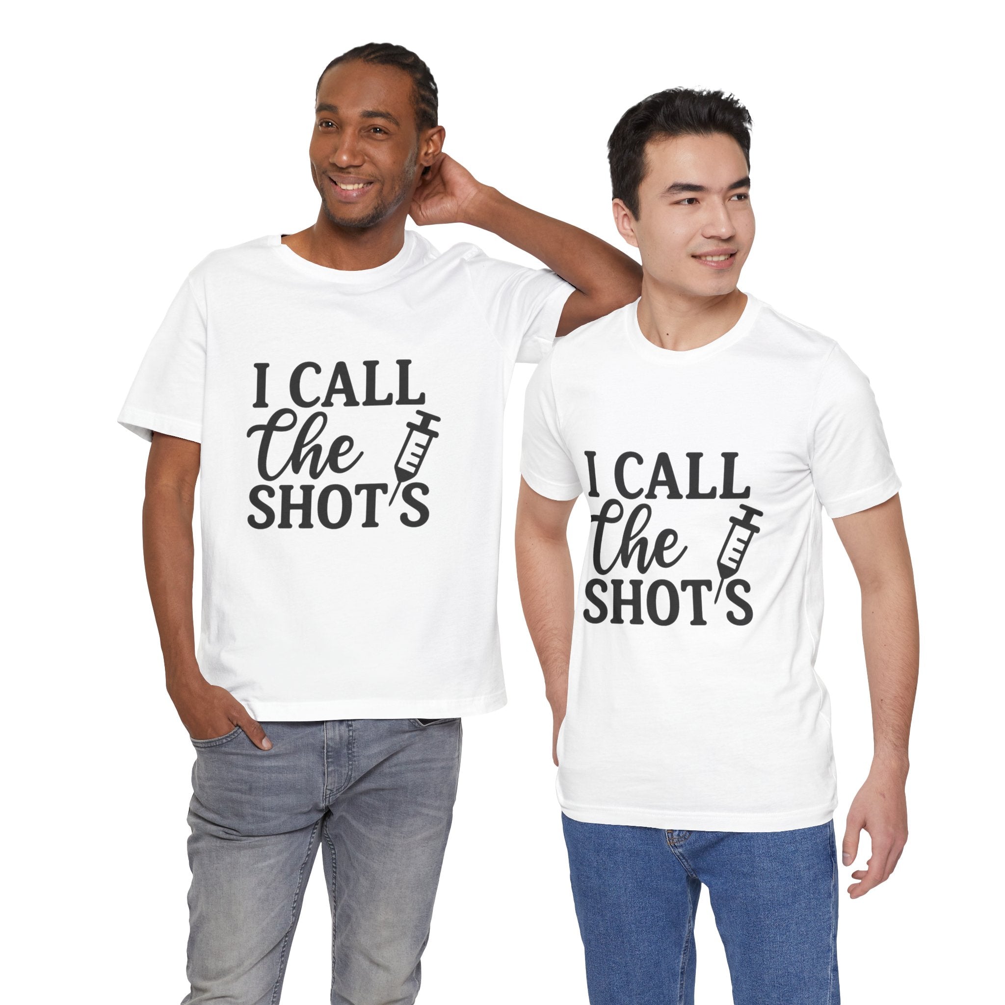 I Call the Shots  Tee, Fun Medical Humor Tee, Gift for Nurses, Healthcare Professional Shirt, Quirky Vaccine Shirt, [...]
