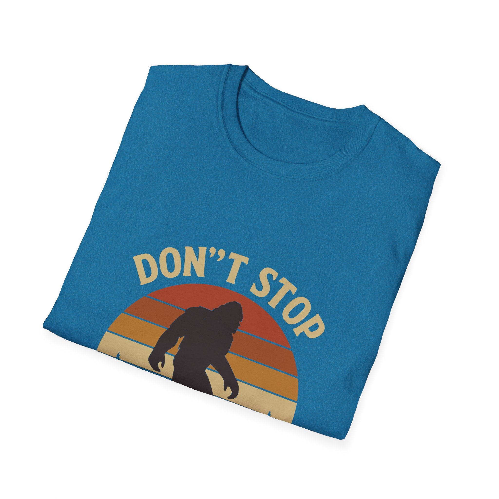 Don't Stop Believin' Unisex Softstyle T-Shirt, Inspirational Tee, Music Lover Gift, Motivational Shirt, Retro Graphic Top