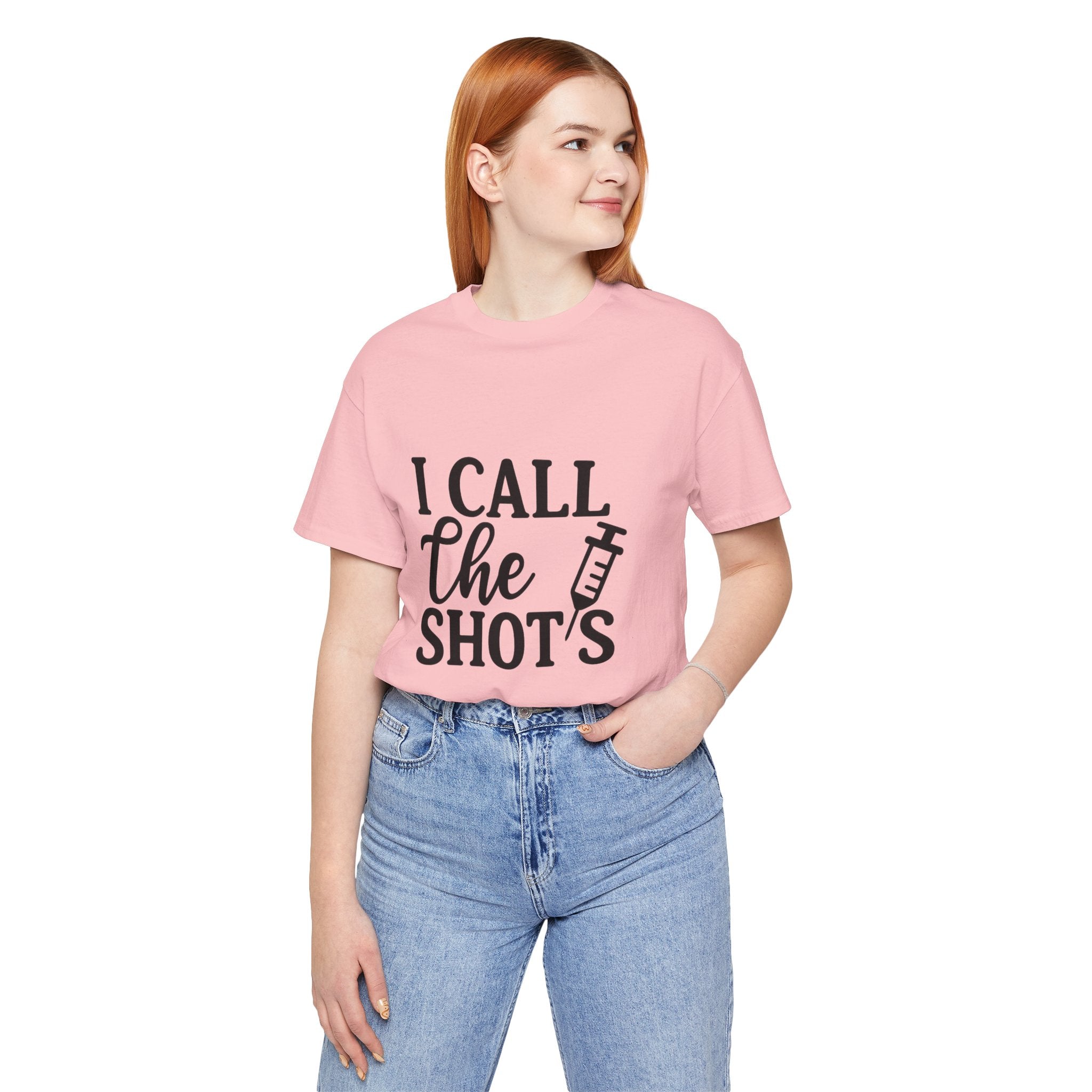 I Call the Shots  Tee, Fun Medical Humor Tee, Gift for Nurses, Healthcare Professional Shirt, Quirky Vaccine Shirt, [...]