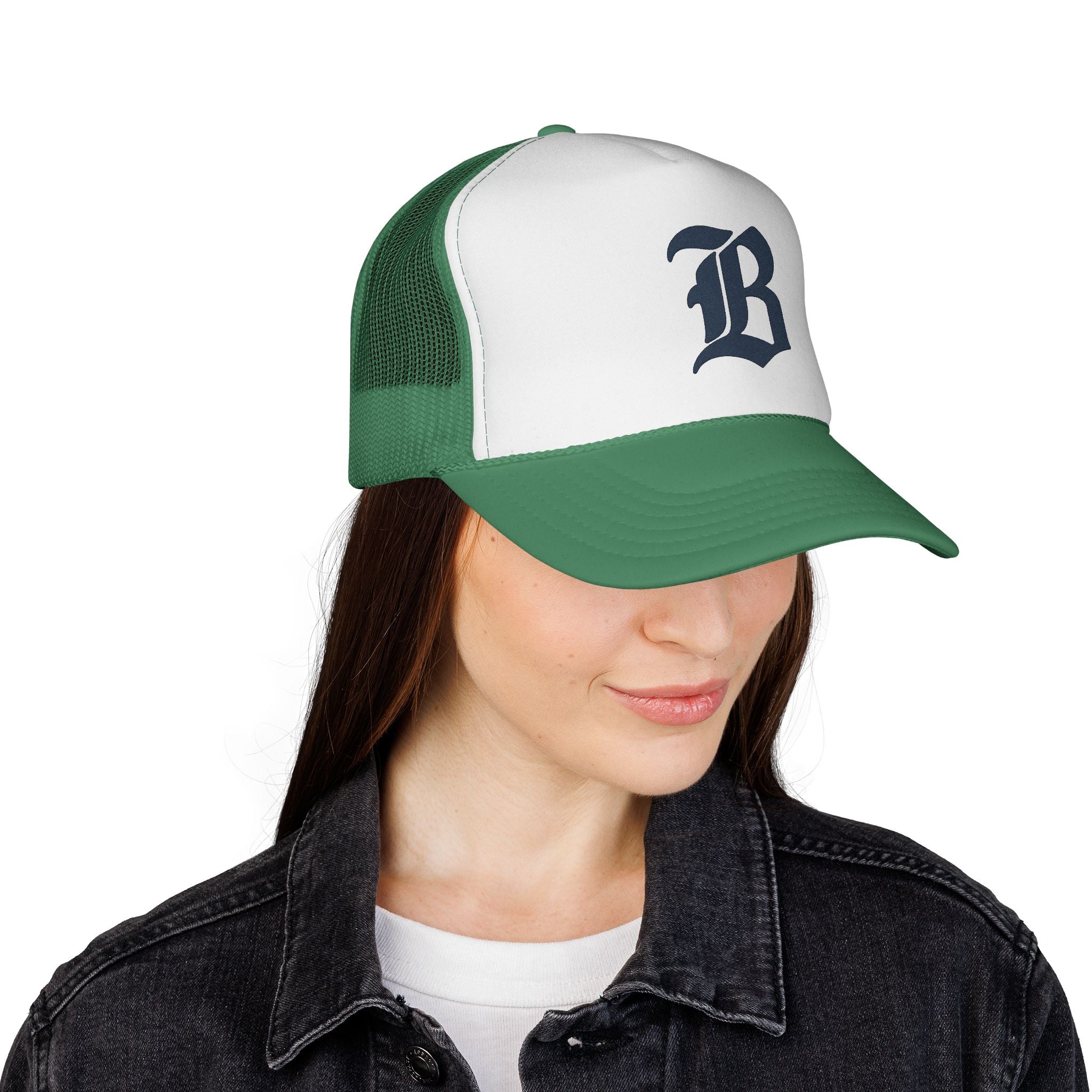 Trucker Caps - Bold Alphabetic Design, Hat, Headwear, Baseball Cap, Fashion Accessory, Streetwear