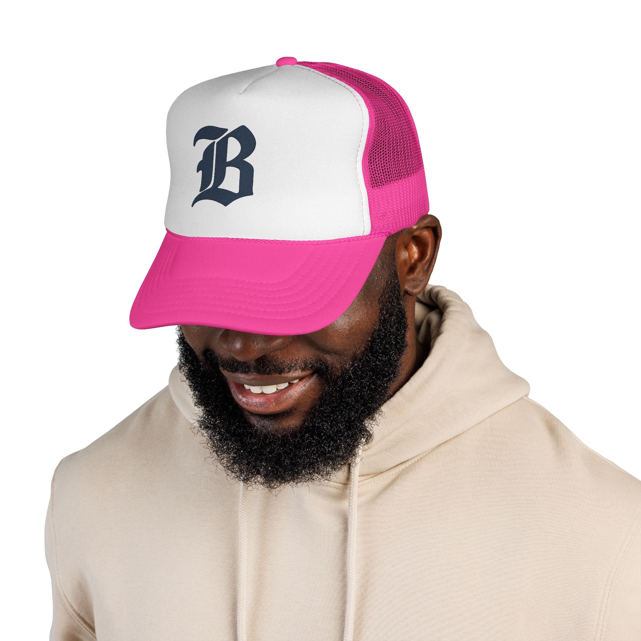 Trucker Caps - Bold Alphabetic Design, Hat, Headwear, Baseball Cap, Fashion Accessory, Streetwear