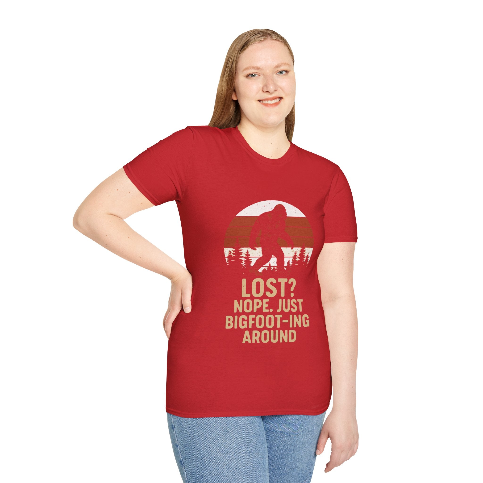 Bigfoot Adventure T-Shirt - Fun Unisex Tee for Nature Lovers, Casual Wear, Gift for Outdoorsy Friends, Hiking Gear, Unique Apparel
