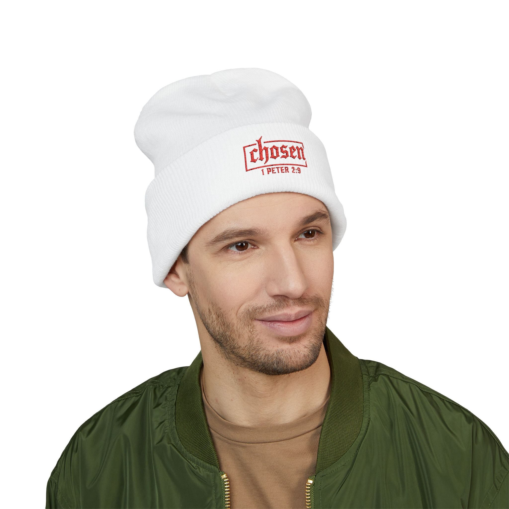 Classic Cuffed Beanie with 'Chosen' Embroidery | Cozy Winter Accessory, Perfect Gift for Believers, Religious Events, Cold Weather [...]