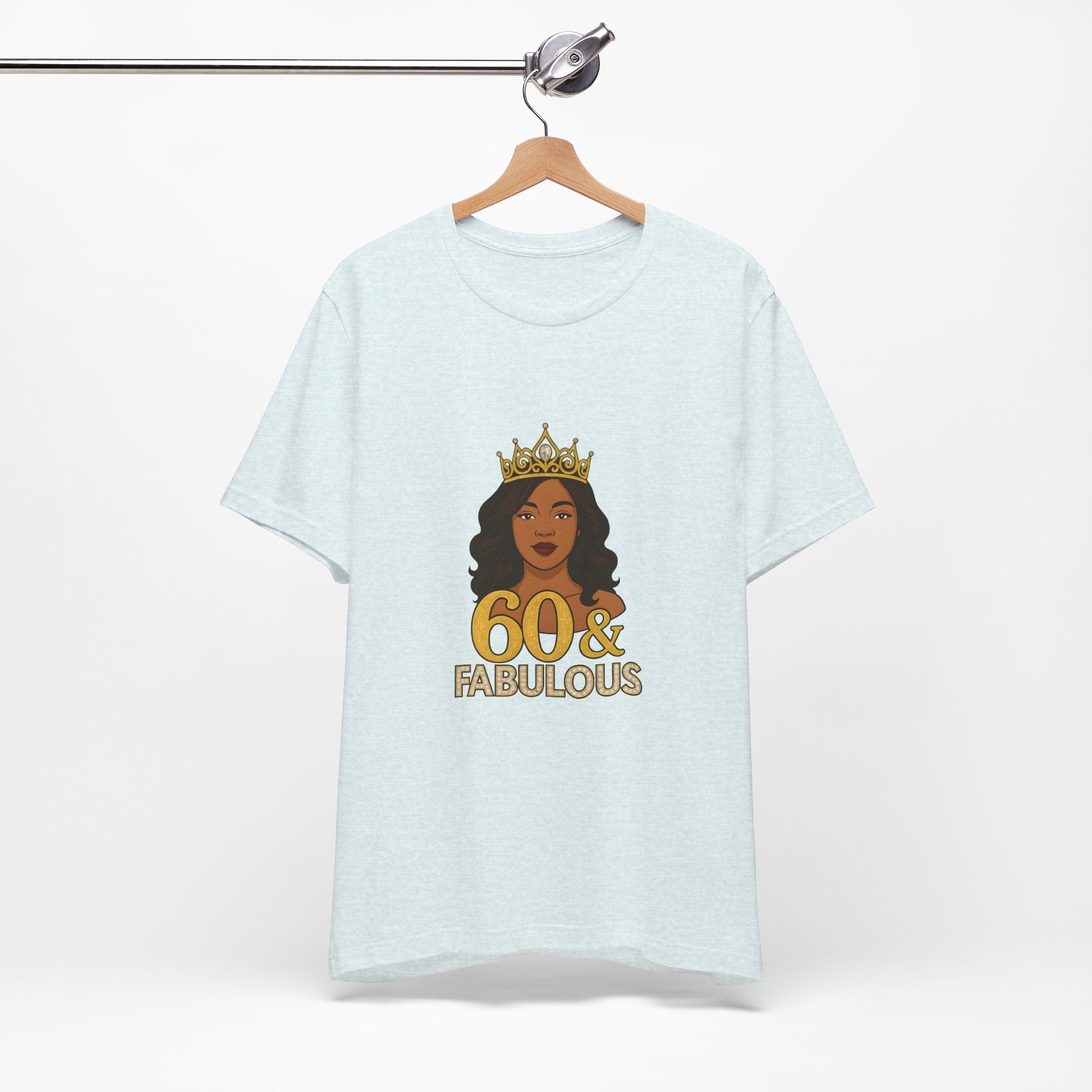 60 & Fabulous Unisex Tee, Birthday Gift Tee, Women's Celebration Shirt, Fun Milestone Birthday Apparel, Perfect for 60th Birthday Party