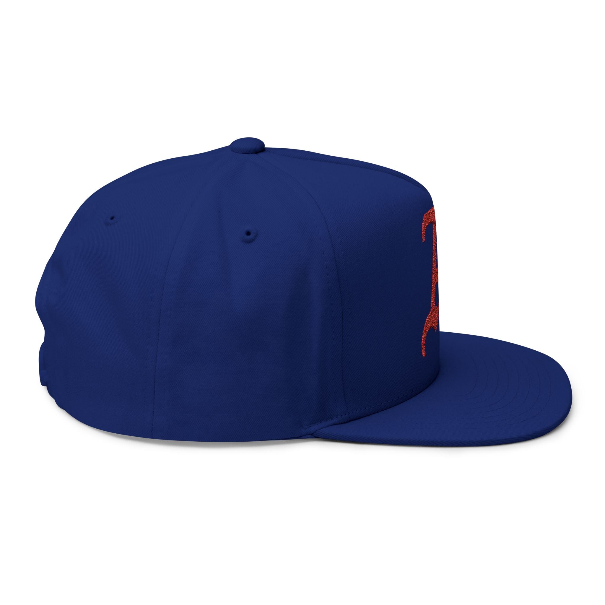Stylish Embroidered Flat Bill Cap - Customizable, Trendy Hat for Everyday Use, Sports, Gifts, and Festivals