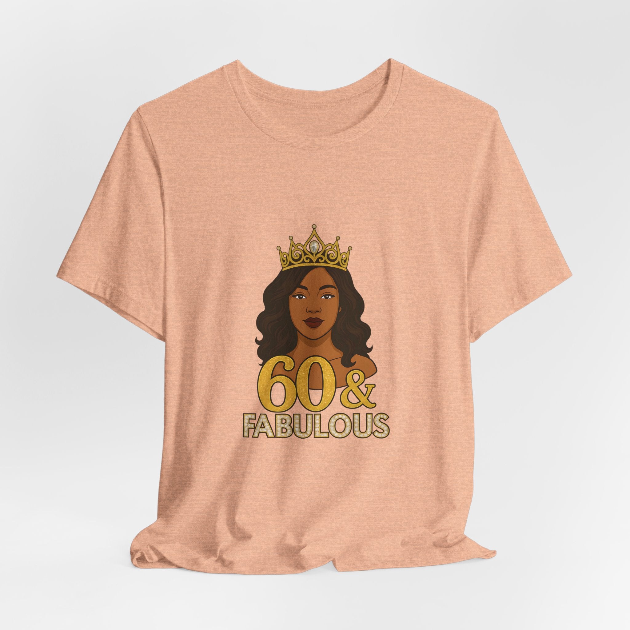 60 & Fabulous Unisex Tee, Birthday Gift Tee, Women's Celebration Shirt, Fun Milestone Birthday Apparel, Perfect for 60th Birthday Party