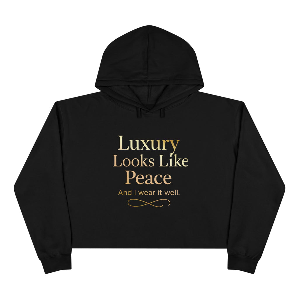 Luxury Peace Crop Hoodie