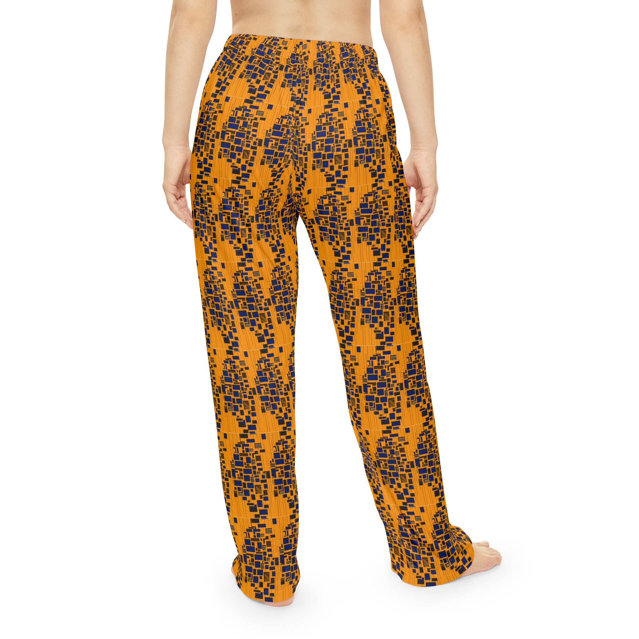 Stylish Women's Pajama Pants - Colorful Geometric Design for Cozy Nights, Loungewear, Gift Idea, Sleepwear, Home Comfort