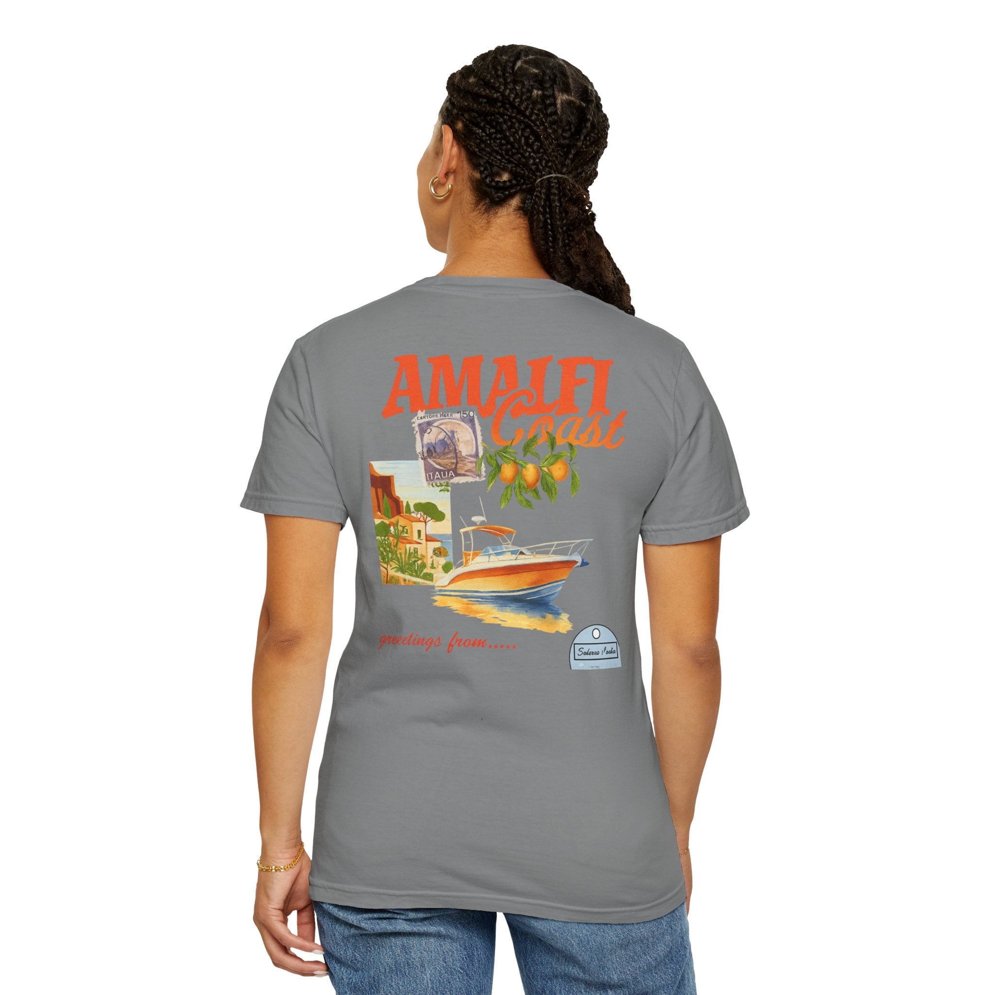 Amalfi Coast Vintage Unisex T-shirt - Stylish Travel Tee for Beach Lovers, Gifts for Her, Casual Summer Wear, Vacation Vibes