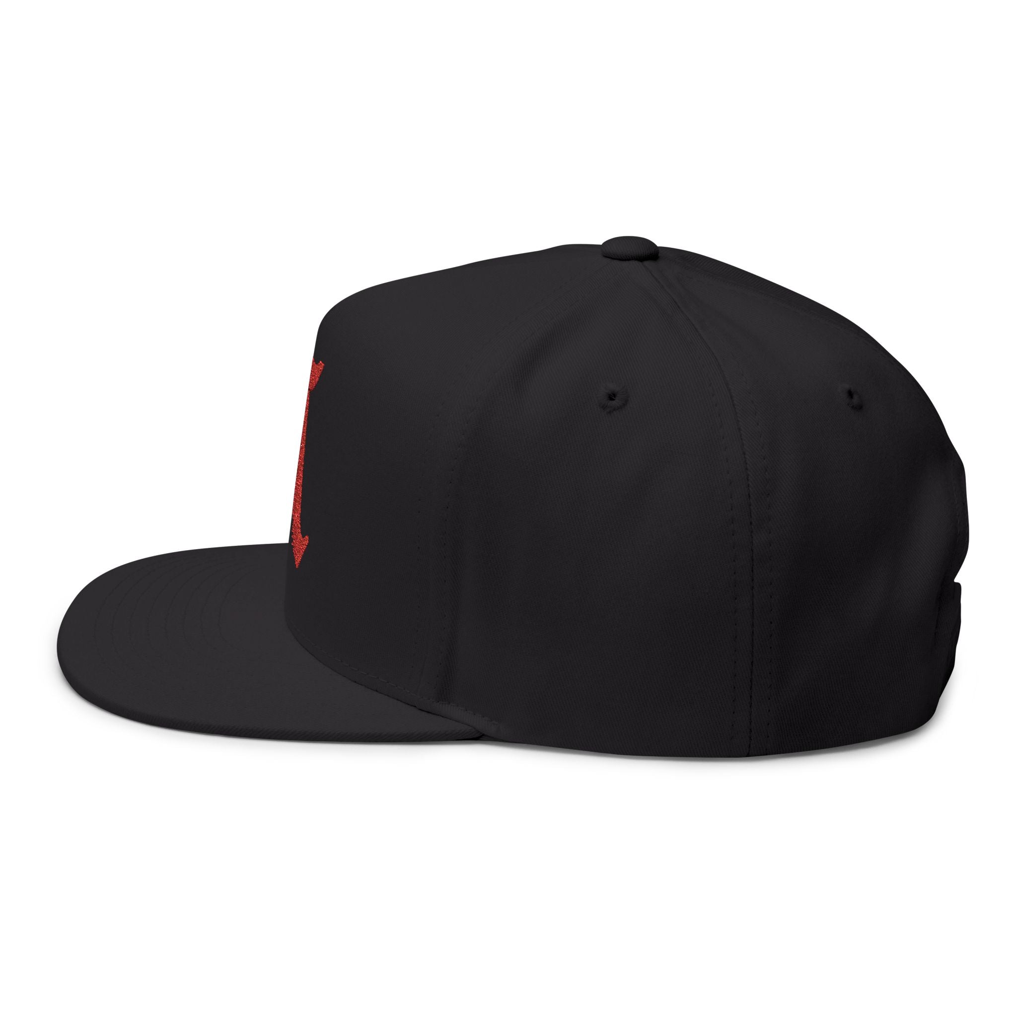 Stylish Embroidered Flat Bill Cap - Customizable, Trendy Hat for Everyday Use, Sports, Gifts, and Festivals
