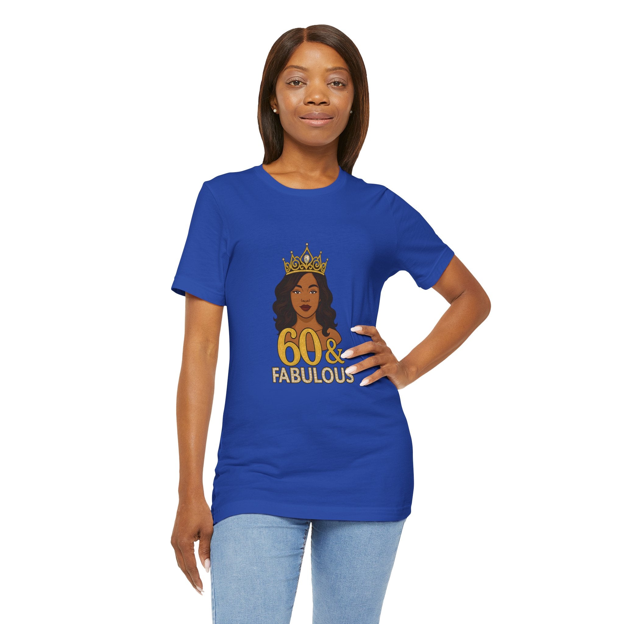 60 & Fabulous Unisex Tee, Birthday Gift Tee, Women's Celebration Shirt, Fun Milestone Birthday Apparel, Perfect for 60th Birthday Party