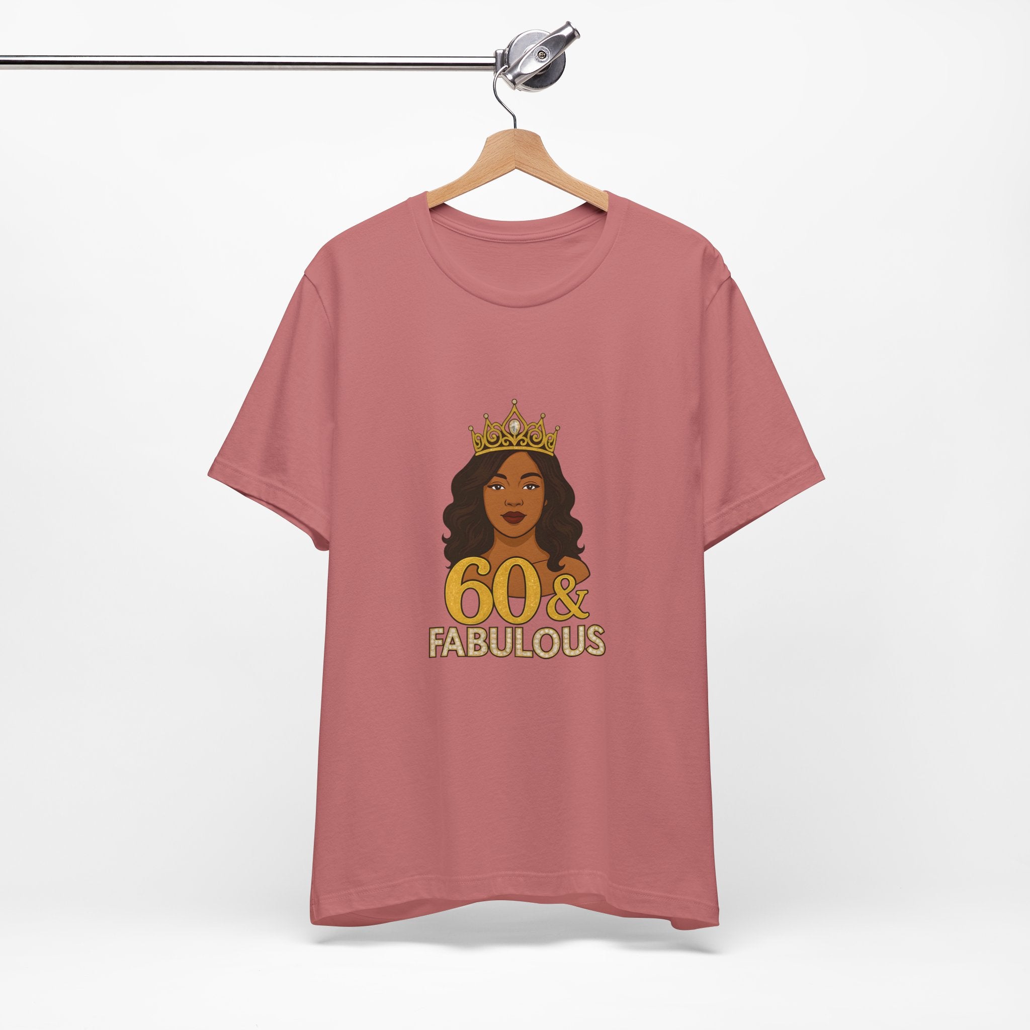 60 & Fabulous Unisex Tee, Birthday Gift Tee, Women's Celebration Shirt, Fun Milestone Birthday Apparel, Perfect for 60th Birthday Party