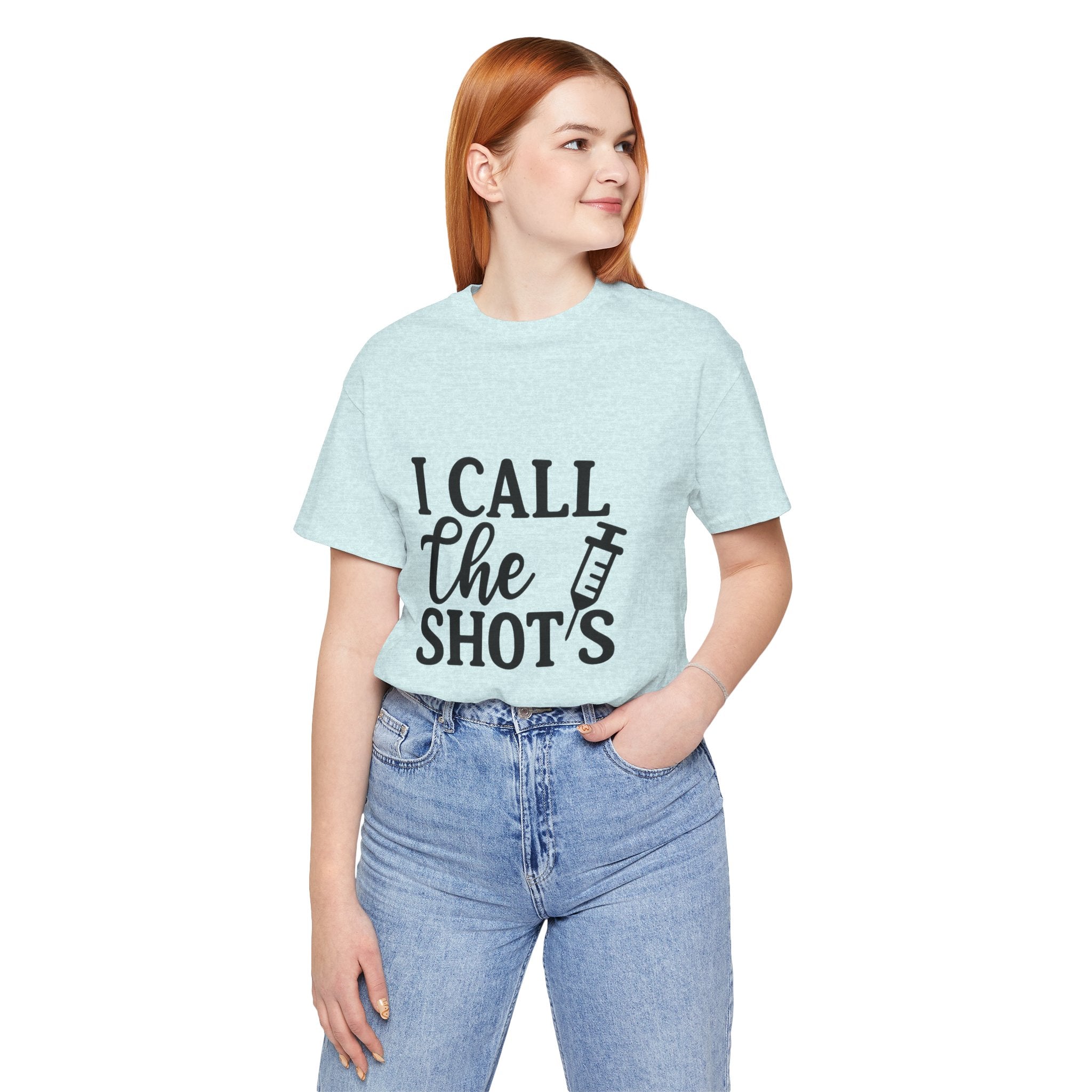 I Call the Shots  Tee, Fun Medical Humor Tee, Gift for Nurses, Healthcare Professional Shirt, Quirky Vaccine Shirt, [...]