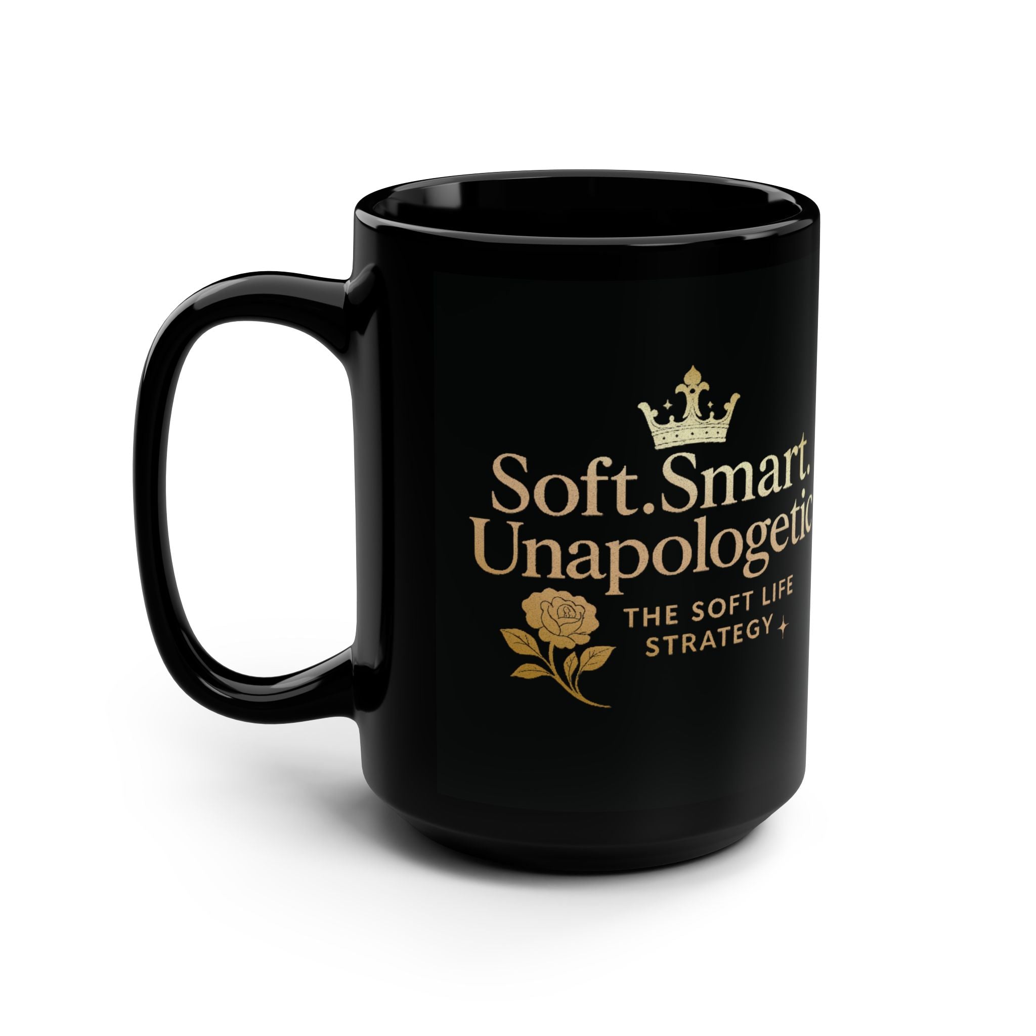 Elegant Black Mug for Coffee Lovers | Soft Smart Unapologetic Inspirational Cup, Gift for Tea Enthusiasts, Motivational Home Decor, [...]