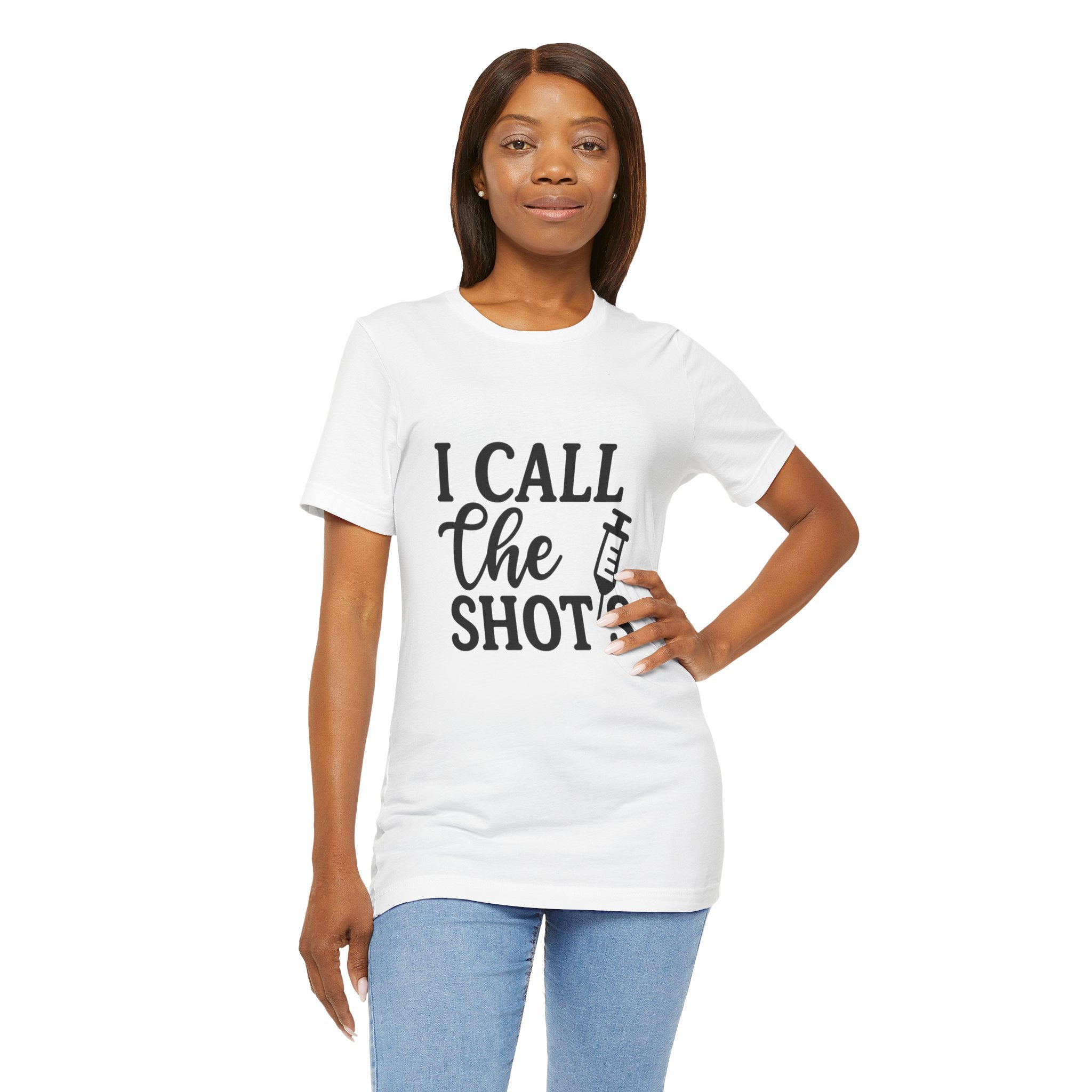 I Call the Shots  Tee, Fun Medical Humor Tee, Gift for Nurses, Healthcare Professional Shirt, Quirky Vaccine Shirt, [...]