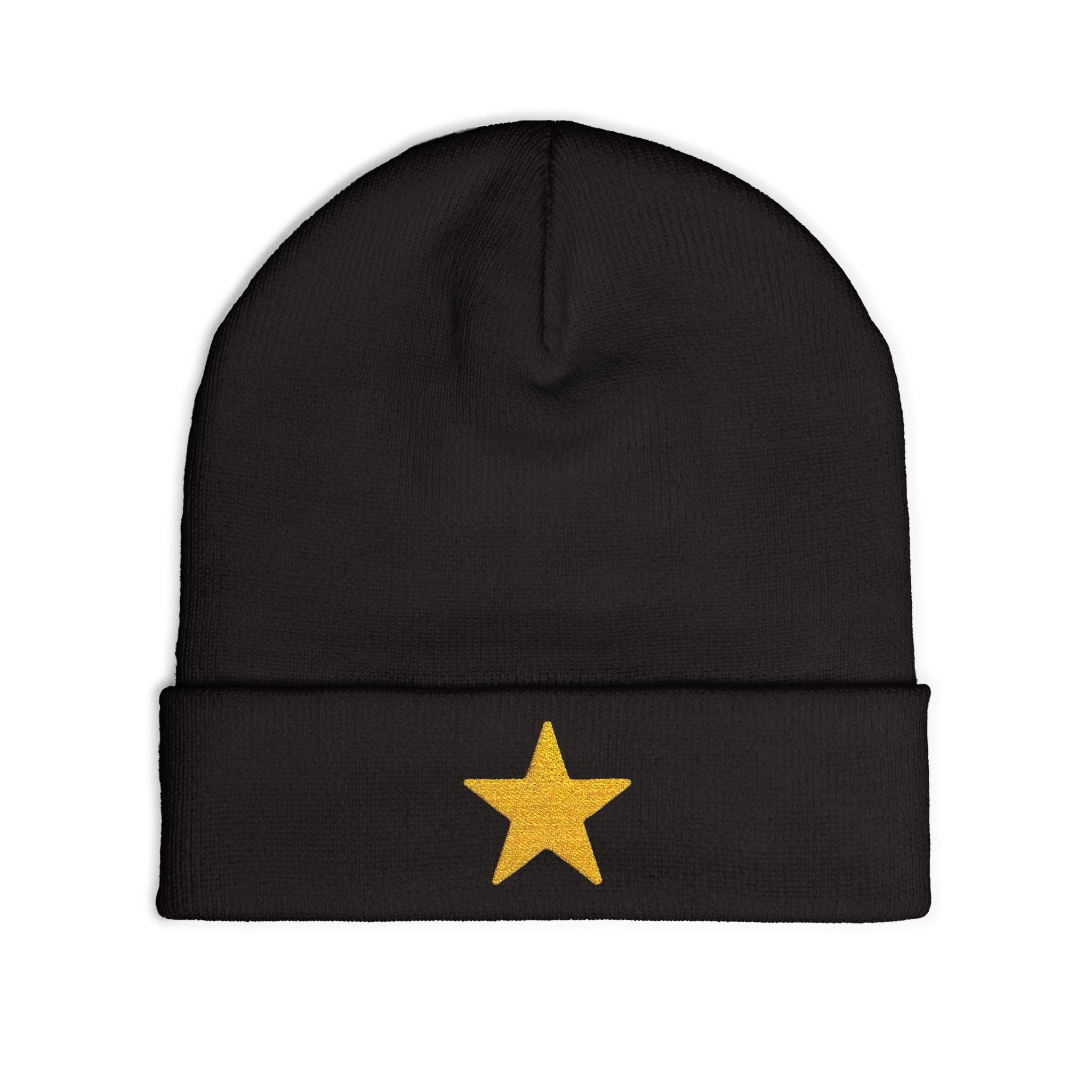 Starry Knit Beanie with Embroidery - Winter Hat, Gift for Her, Cute Beanie, Cozy Accessory, Modern Style