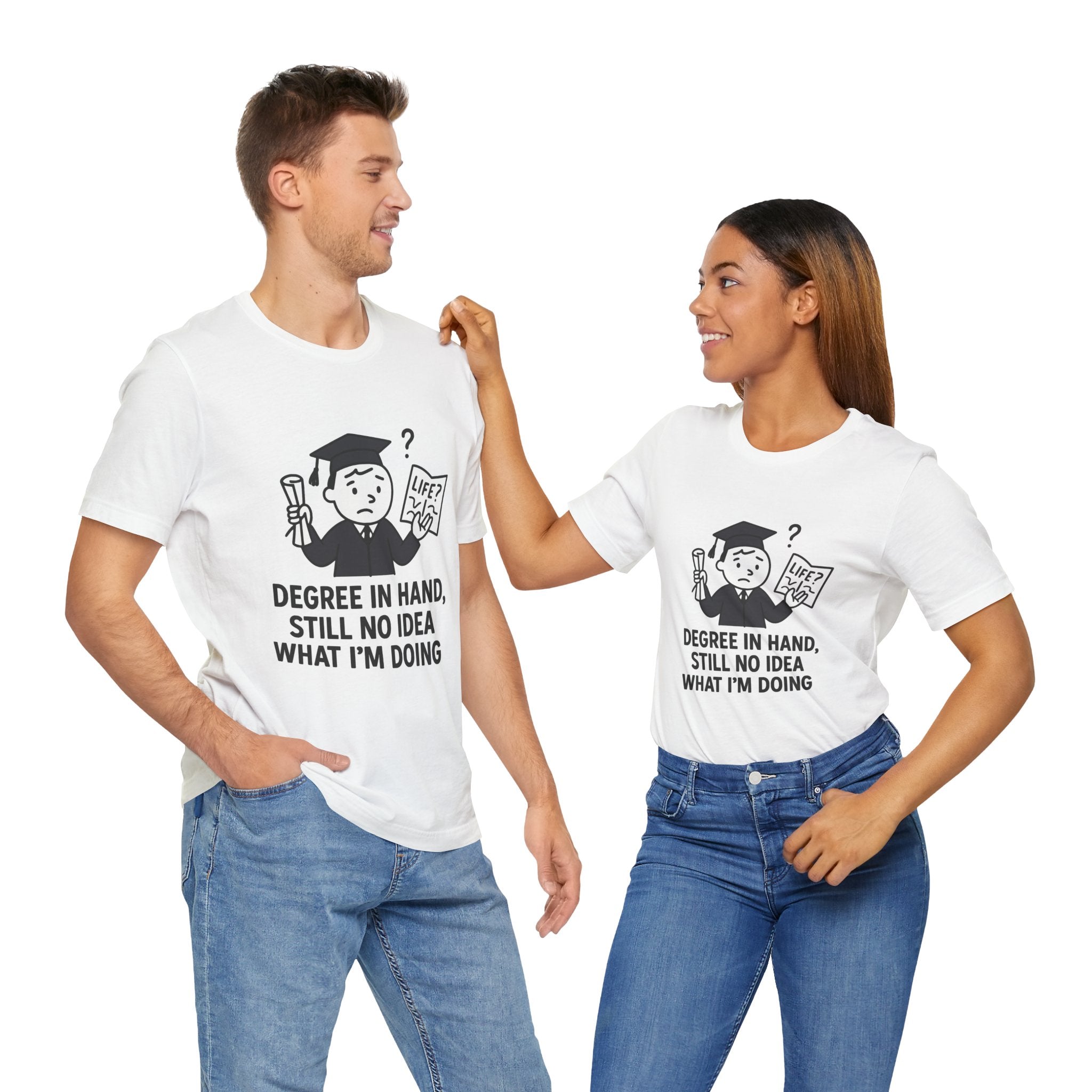 Graduation Humor Tee | Unisex Jersey Short Sleeve Shirt, Funny Graduation Gift, College Shirt, Life After Degree Tee, Graduate T-Shirt