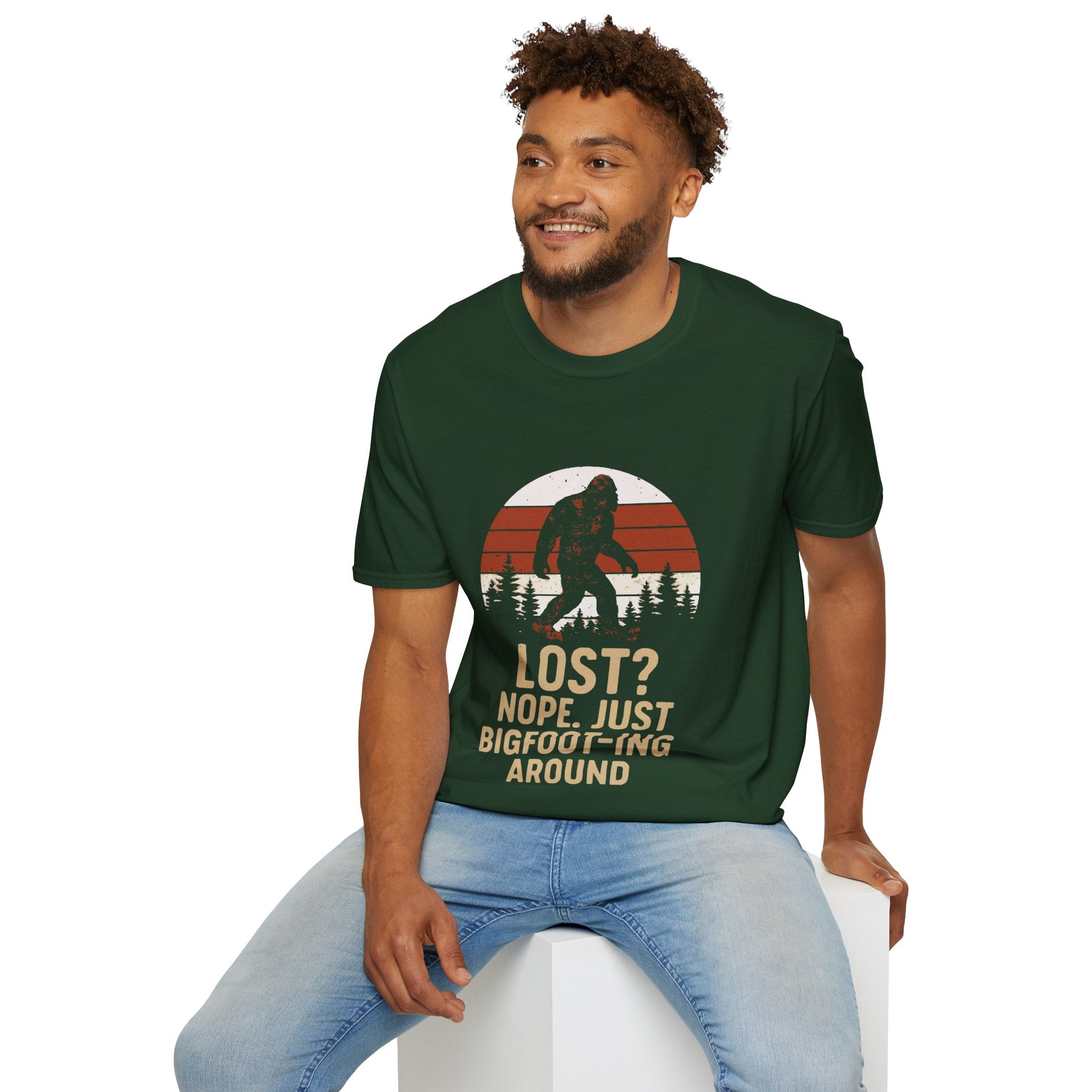 Bigfoot Adventure T-Shirt - Fun Unisex Tee for Nature Lovers, Casual Wear, Gift for Outdoorsy Friends, Hiking Gear, Unique Apparel
