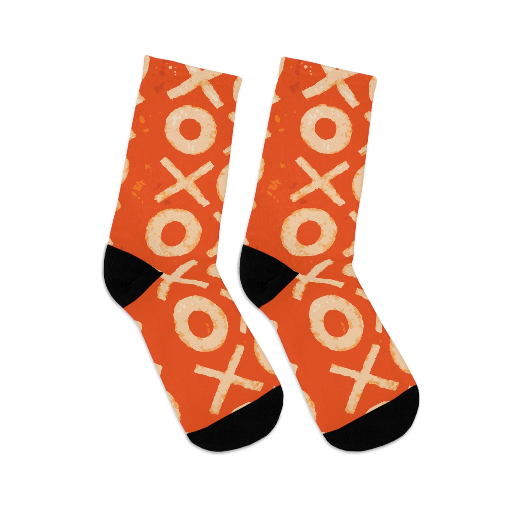 Socks, Batik Recycled Poly Socks - Eco-Friendly Handmade Footwear, Sustainable Clothing, Unique Tie-Dye Trendy Apparel, Colorful Boho Style