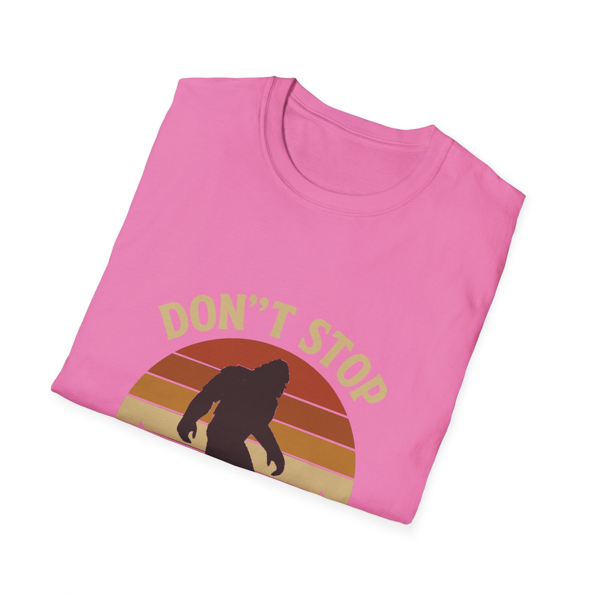 Don't Stop Believin' Unisex Softstyle T-Shirt, Inspirational Tee, Music Lover Gift, Motivational Shirt, Retro Graphic Top