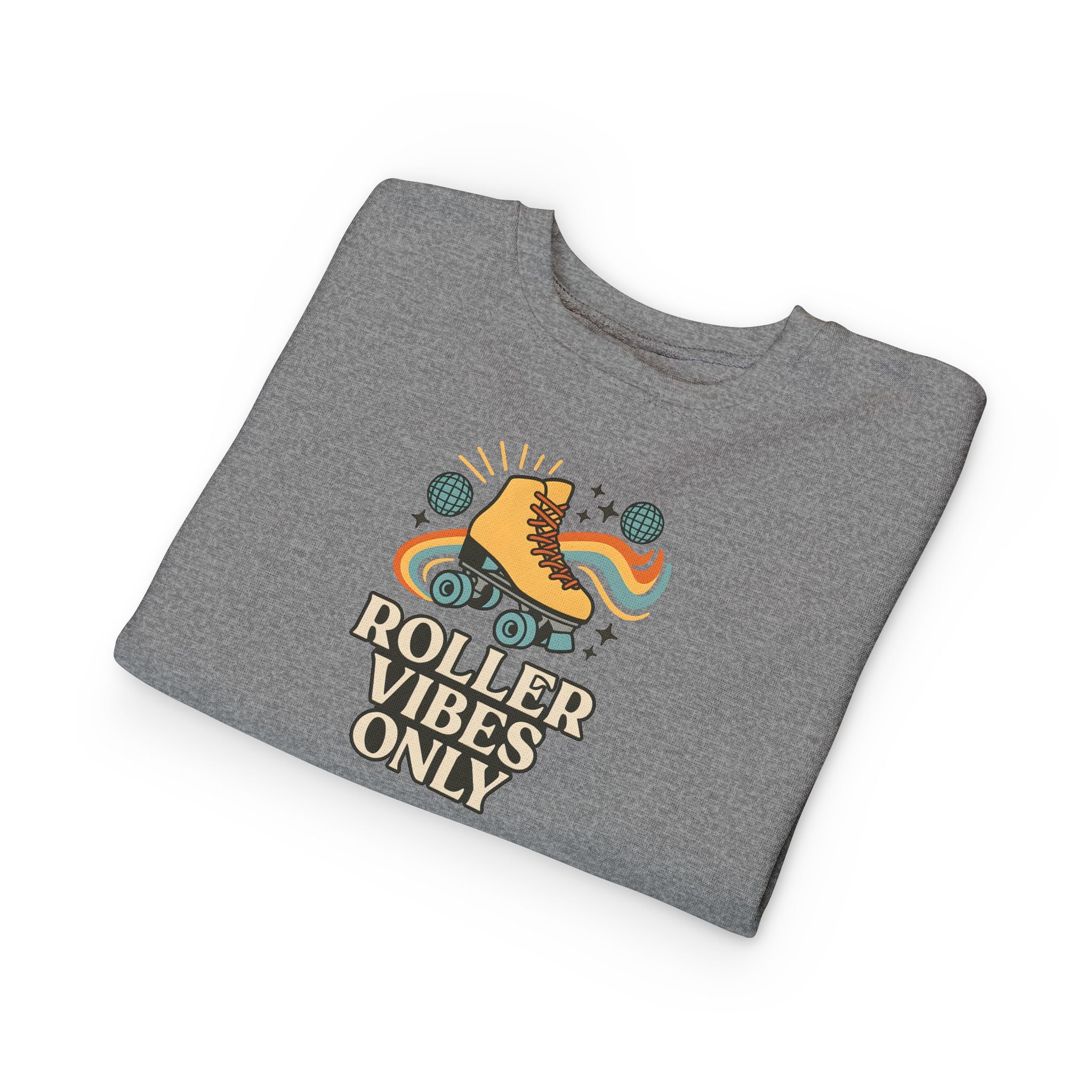 Toddler Roller Skating Sweatshirt, Cozy Toddler Hoodie, Skate Vibes Gift, Trendy Kids Apparel, Retro Roller Rink Style