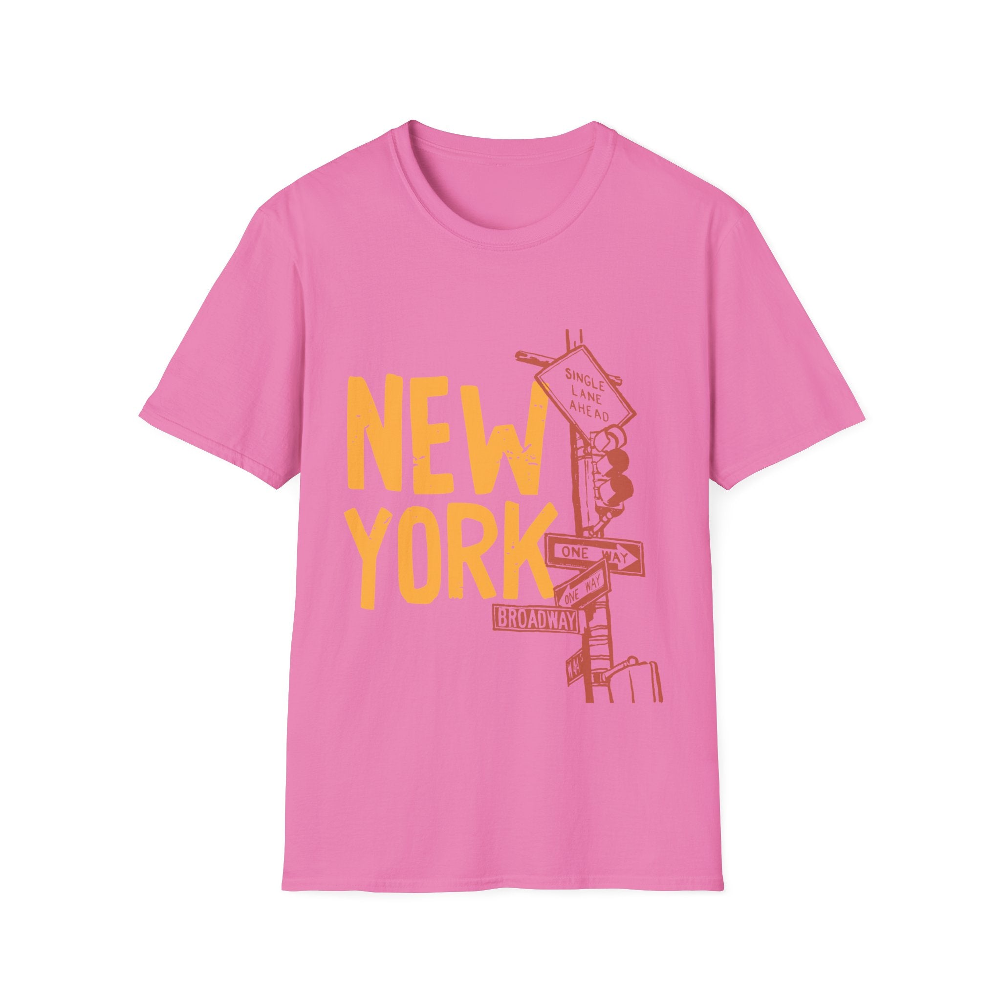 New York Skyline Unisex Softstyle T-Shirt, City Apparel, Travel Shirt, Gift for NYC Lovers, Casual Wear, Summer Fashion