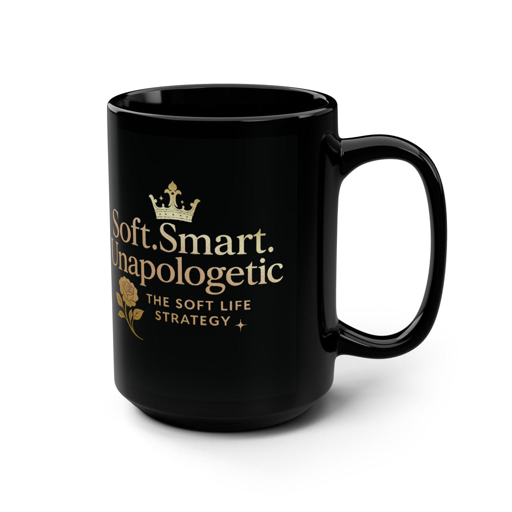 Elegant Black Mug for Coffee Lovers | Soft Smart Unapologetic Inspirational Cup, Gift for Tea Enthusiasts, Motivational Home Decor, [...]