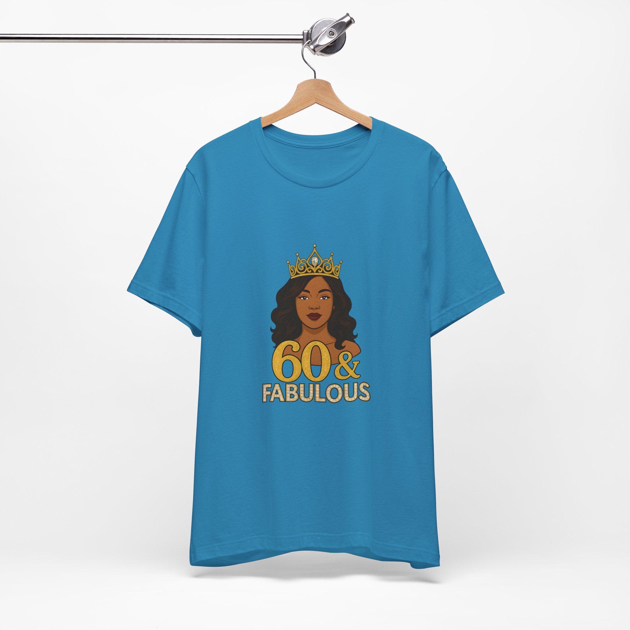 60 & Fabulous Unisex Tee, Birthday Gift Tee, Women's Celebration Shirt, Fun Milestone Birthday Apparel, Perfect for 60th Birthday Party
