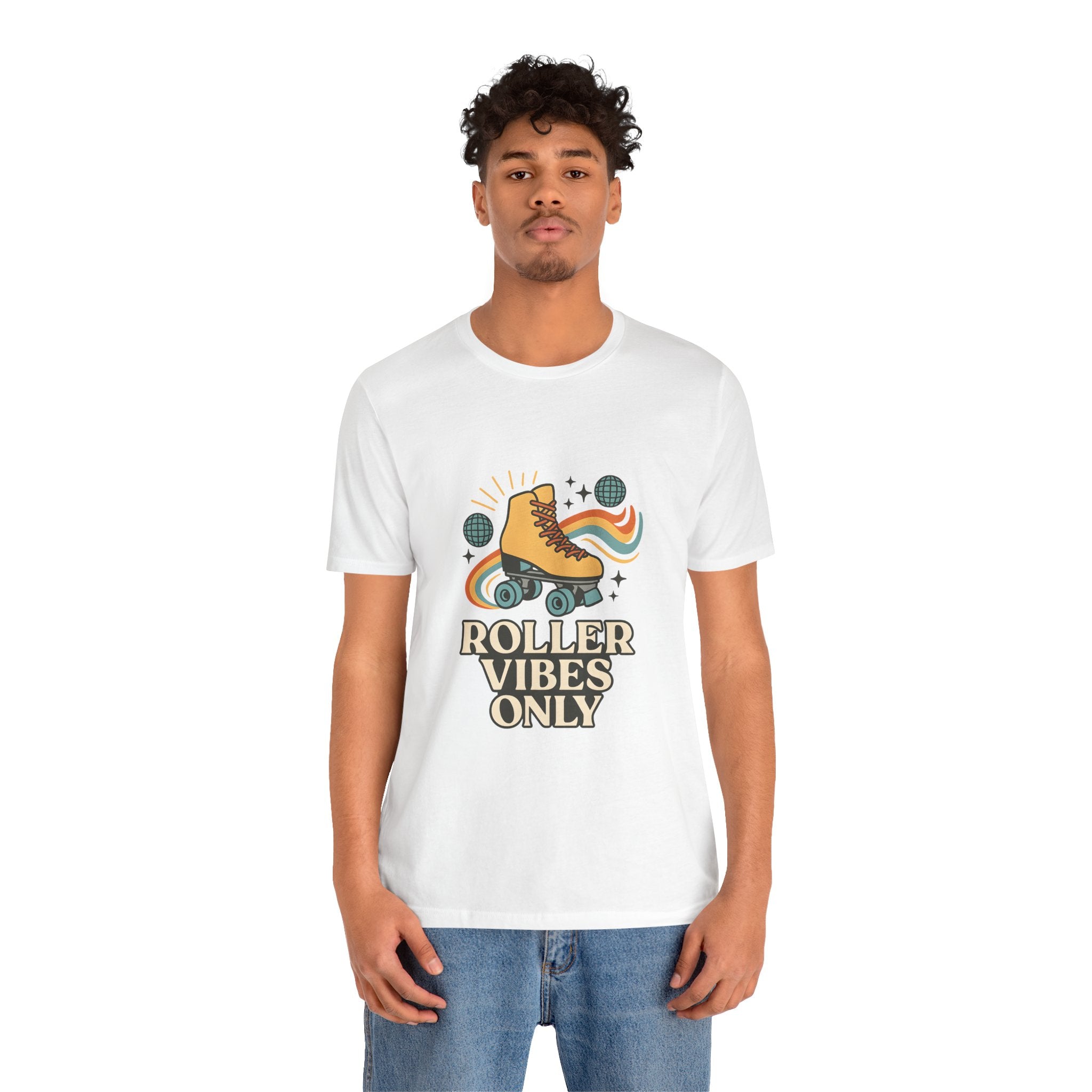 Retro Roller Skating Tee - Roller Vibes Only, Fun Graphic T-Shirt, Unisex Casual Wear, Great Gift for Skating Lovers, Summer Fun