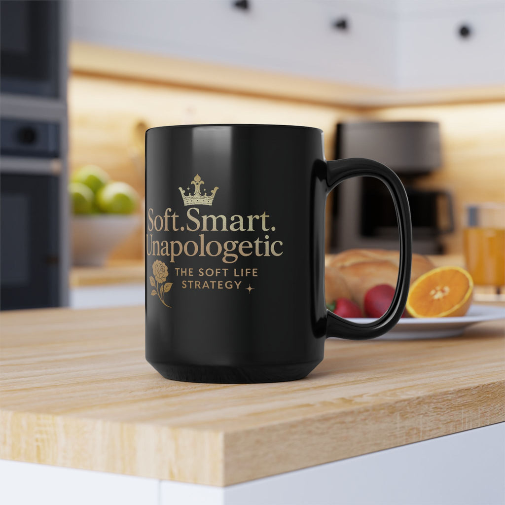 Elegant Black Mug for Coffee Lovers | Soft Smart Unapologetic Inspirational Cup, Gift for Tea Enthusiasts, Motivational Home Decor, [...]