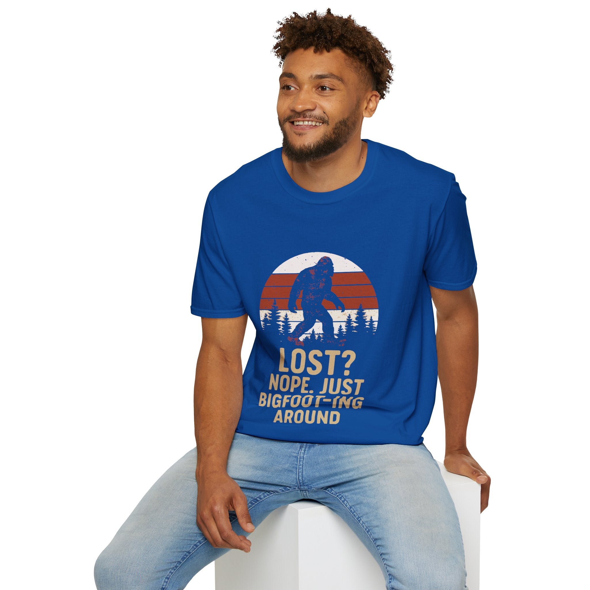 Bigfoot Adventure T-Shirt - Fun Unisex Tee for Nature Lovers, Casual Wear, Gift for Outdoorsy Friends, Hiking Gear, Unique Apparel