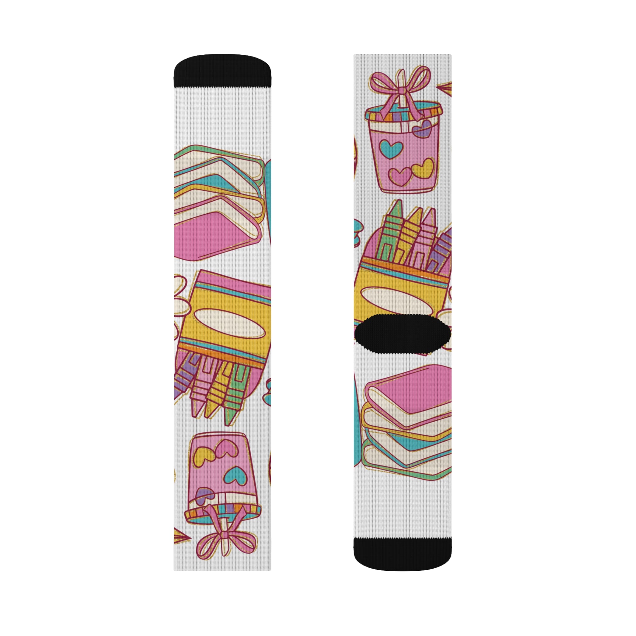 Colorful Sublimation Socks - Fun Socks for Creative Souls, Art Enthusiasts, Gift for Birthdays, Holidays, Casual Wear, Home and Parties