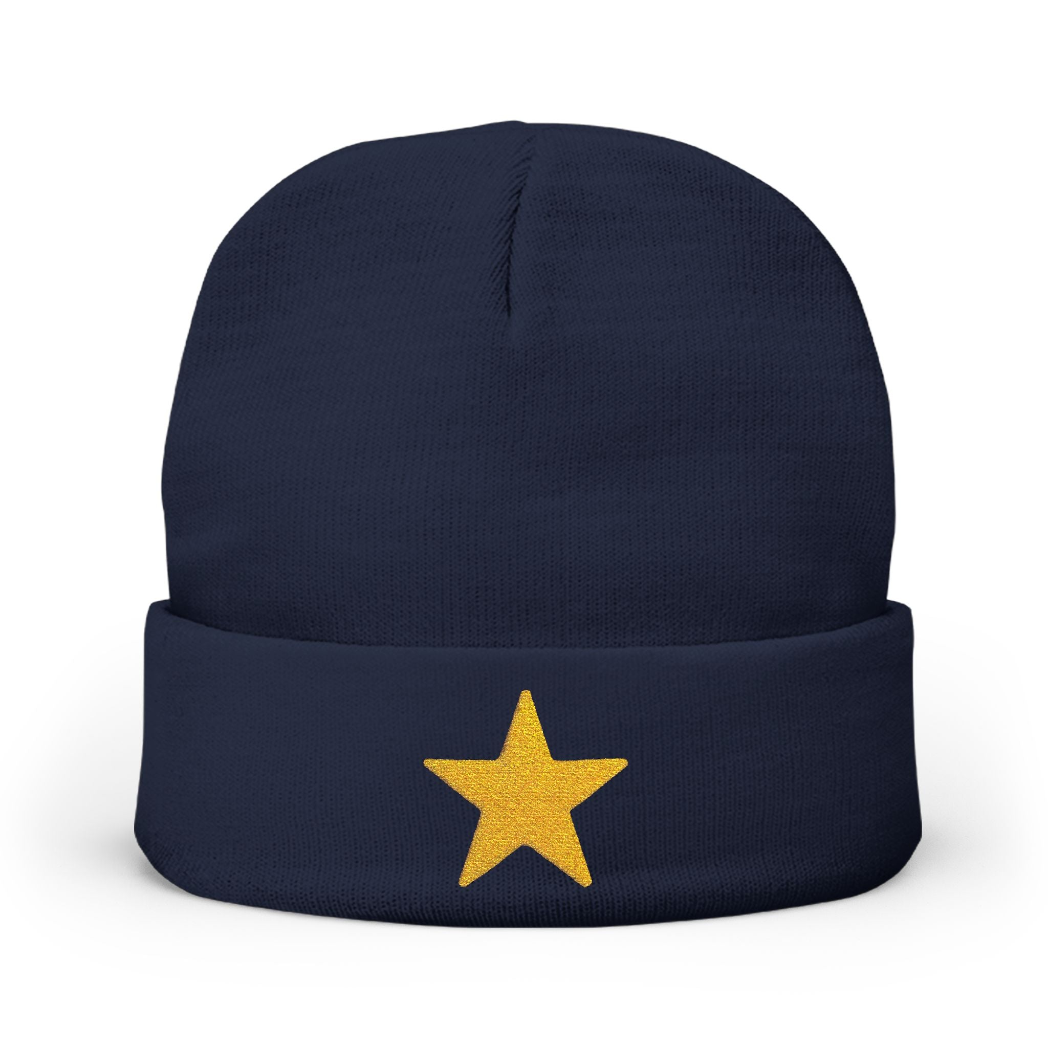 Starry Knit Beanie with Embroidery - Winter Hat, Gift for Her, Cute Beanie, Cozy Accessory, Modern Style