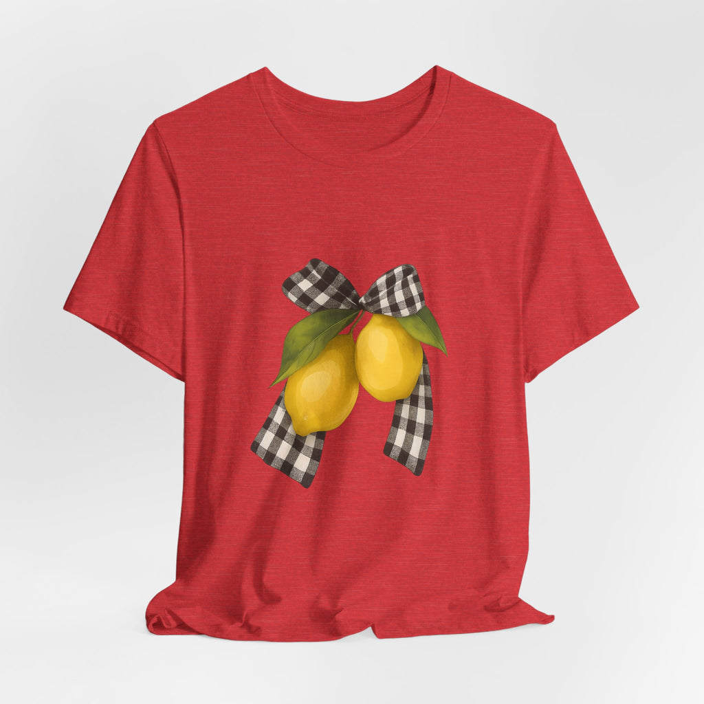 Lemon Print Unisex Tee - Perfect for Summer Parties, Gifts, Everyday wear, Festivals, and Home Decor