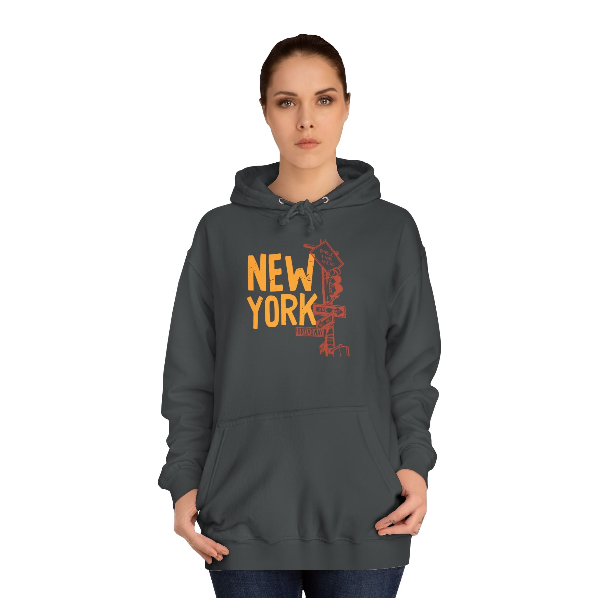 New York College Hoodie, Unisex Casual Sweatshirt, Urban Apparel, Gift for Students, Perfect for College Life, Travel Outfit