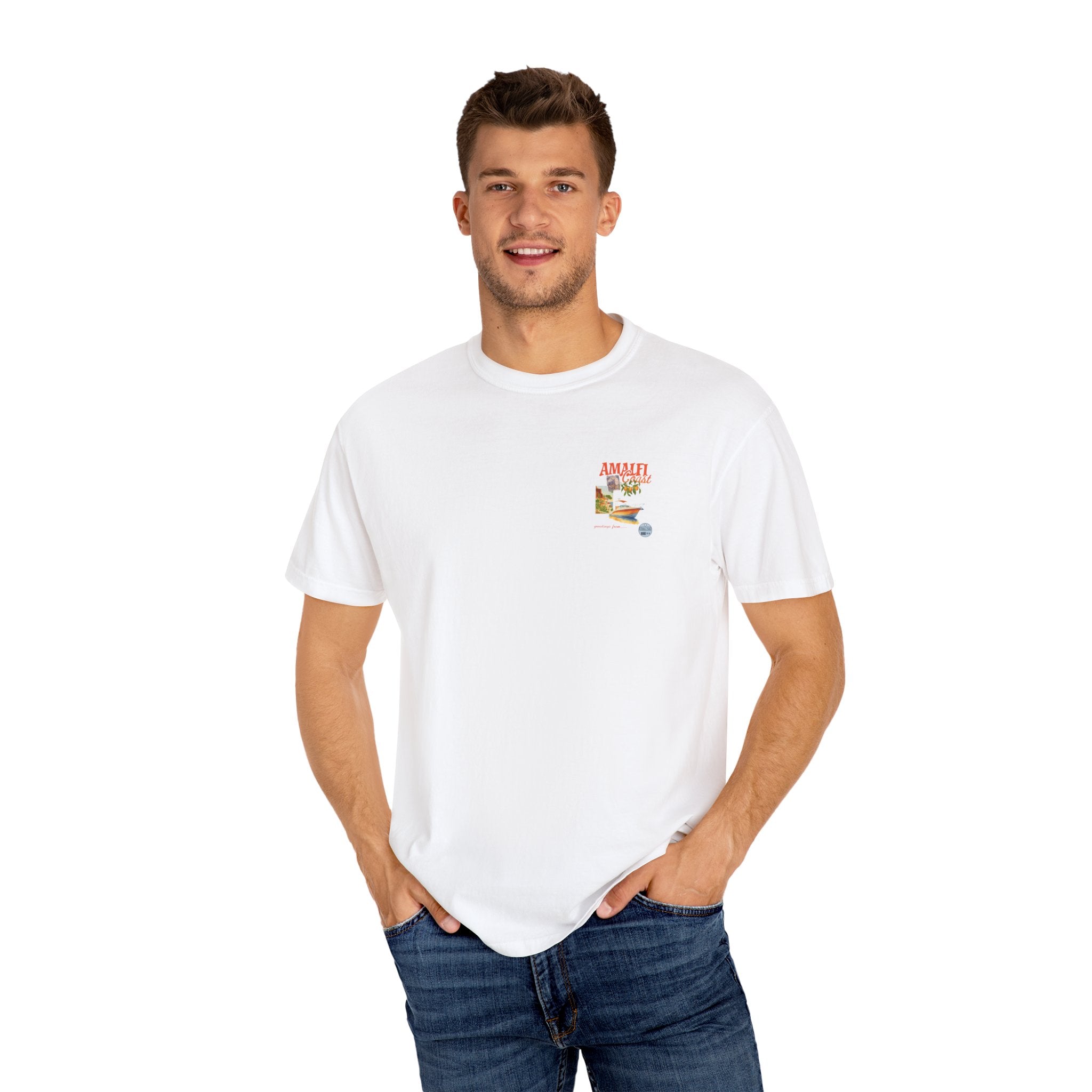 Amalfi Coast Vintage Unisex T-shirt - Stylish Travel Tee for Beach Lovers, Gifts for Her, Casual Summer Wear, Vacation Vibes