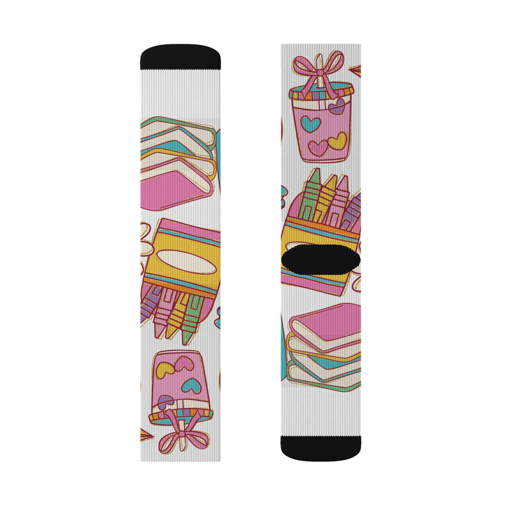 Colorful Sublimation Socks - Fun Socks for Creative Souls, Art Enthusiasts, Gift for Birthdays, Holidays, Casual Wear, Home and Parties