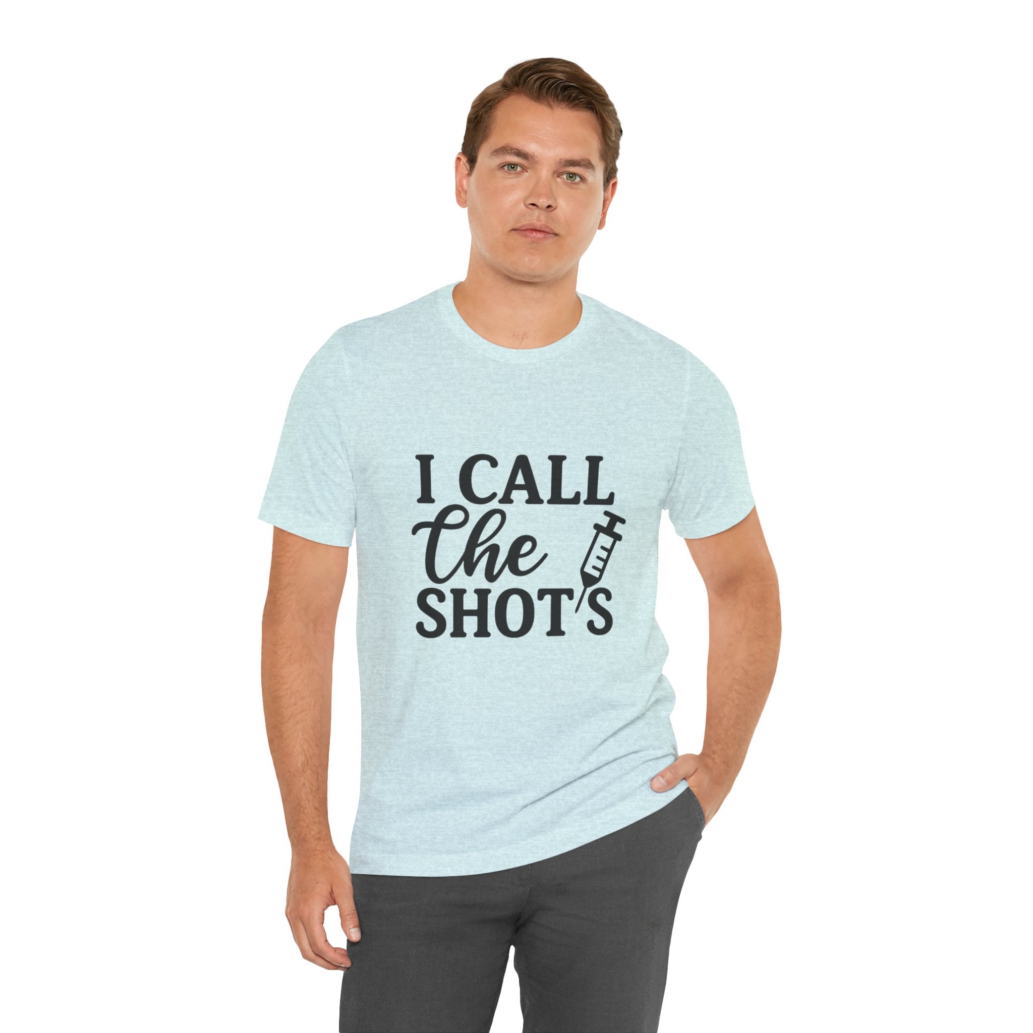 I Call the Shots  Tee, Fun Medical Humor Tee, Gift for Nurses, Healthcare Professional Shirt, Quirky Vaccine Shirt, [...]