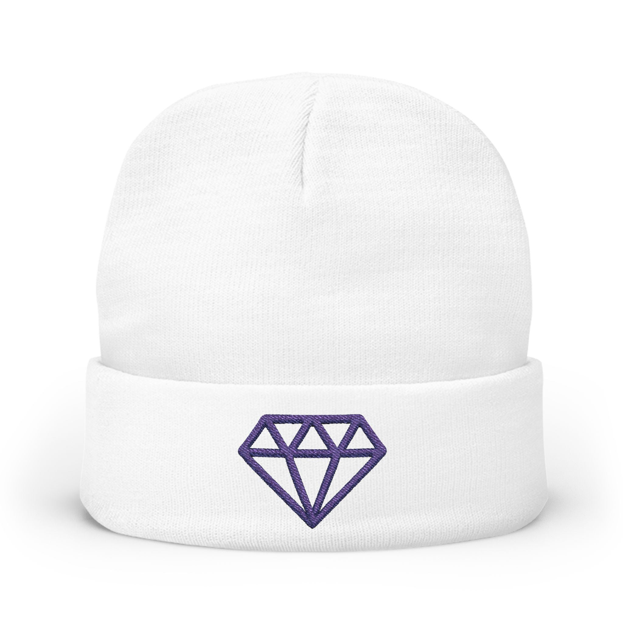 Stylish Diamond Embroidered Knit Beanie, Winter Accessory, Unisex Gift, Cozy Headwear, Perfect for Outdoor Activities, Trendy Fashion