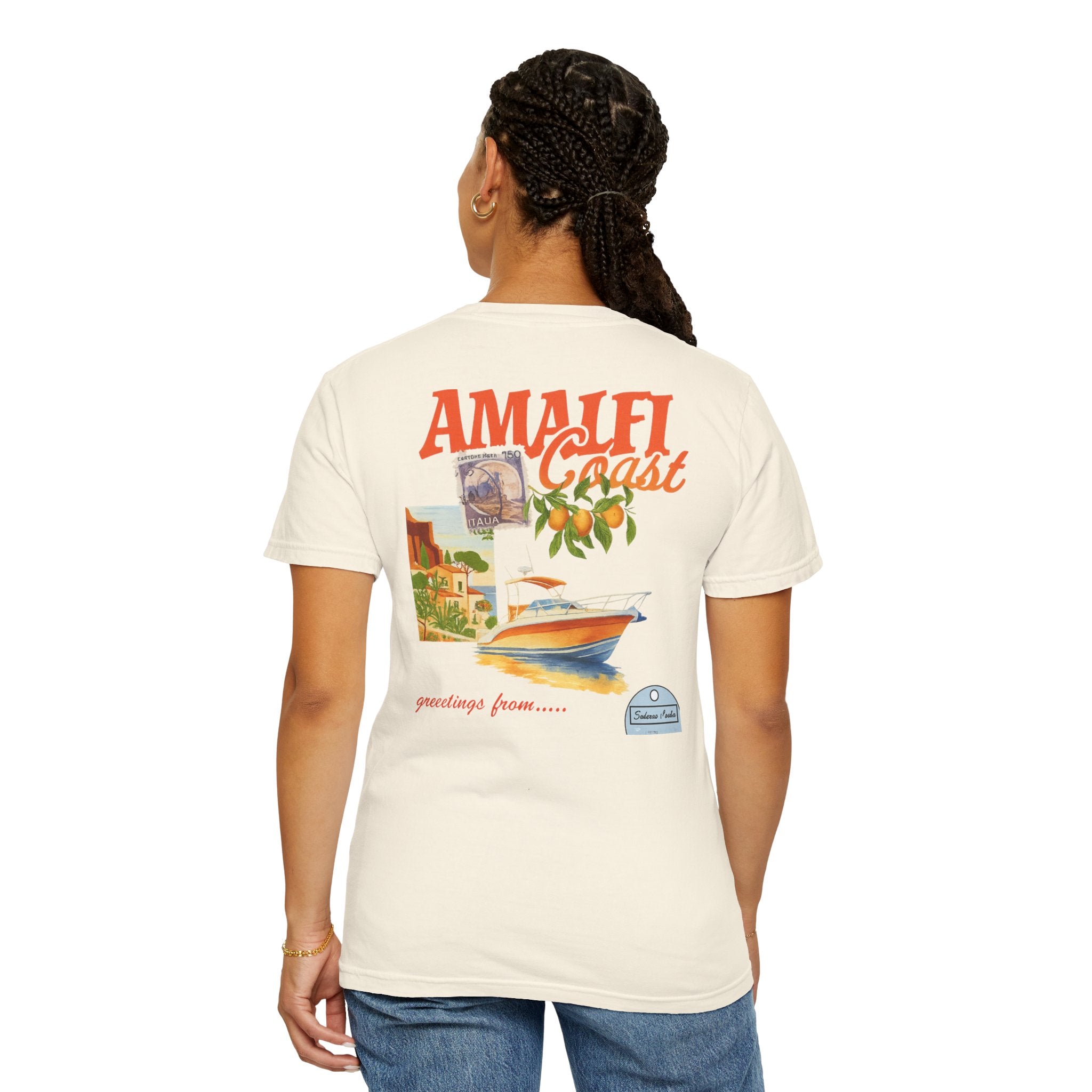 Amalfi Coast Vintage Unisex T-shirt - Stylish Travel Tee for Beach Lovers, Gifts for Her, Casual Summer Wear, Vacation Vibes