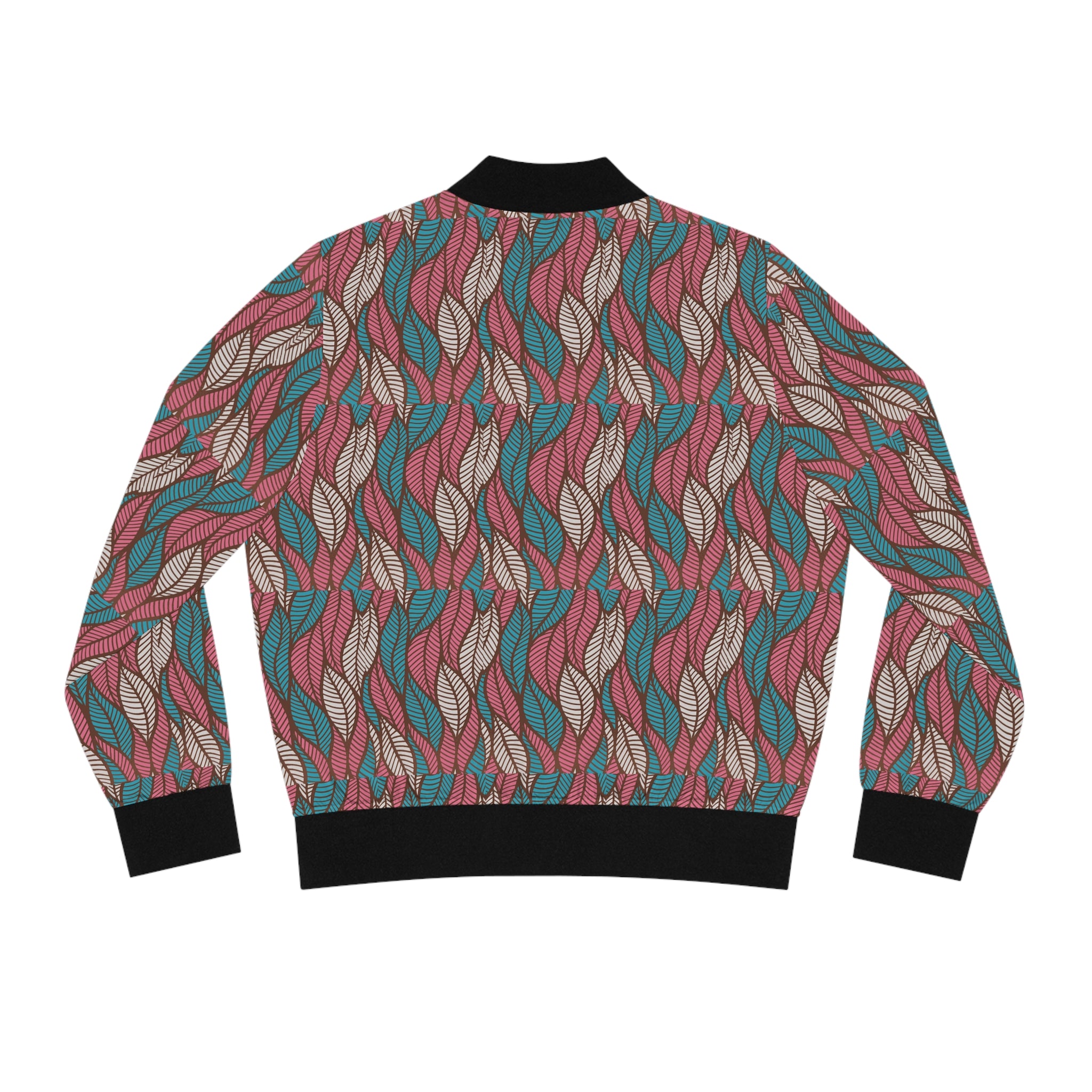 Ankara Women's Bomber Jacket, Leaf Patterned Jacket, Trendy Outerwear for Women, Fashionable Casual Wear, Stylish Spring Jacket, [...]