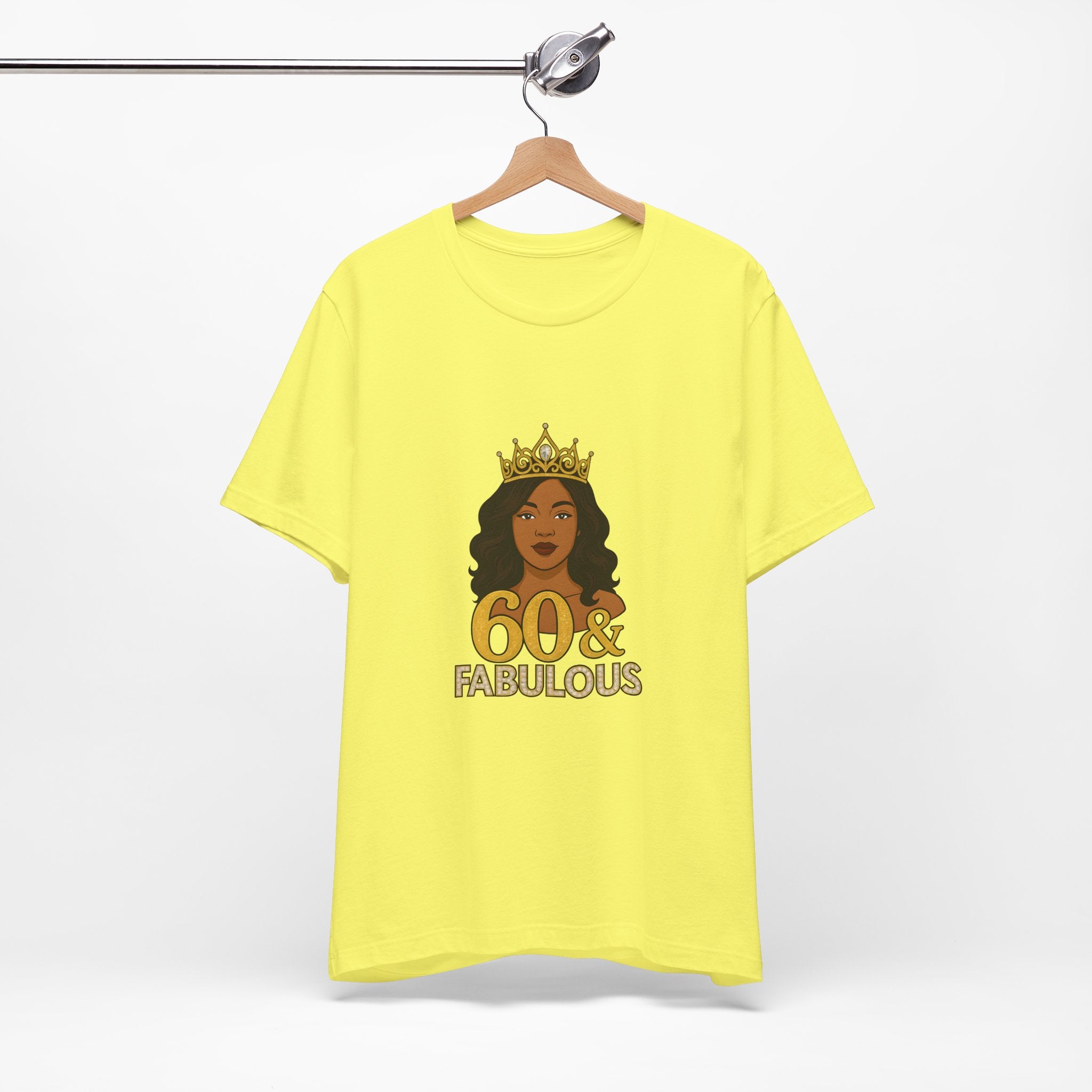 60 & Fabulous Unisex Tee, Birthday Gift Tee, Women's Celebration Shirt, Fun Milestone Birthday Apparel, Perfect for 60th Birthday Party