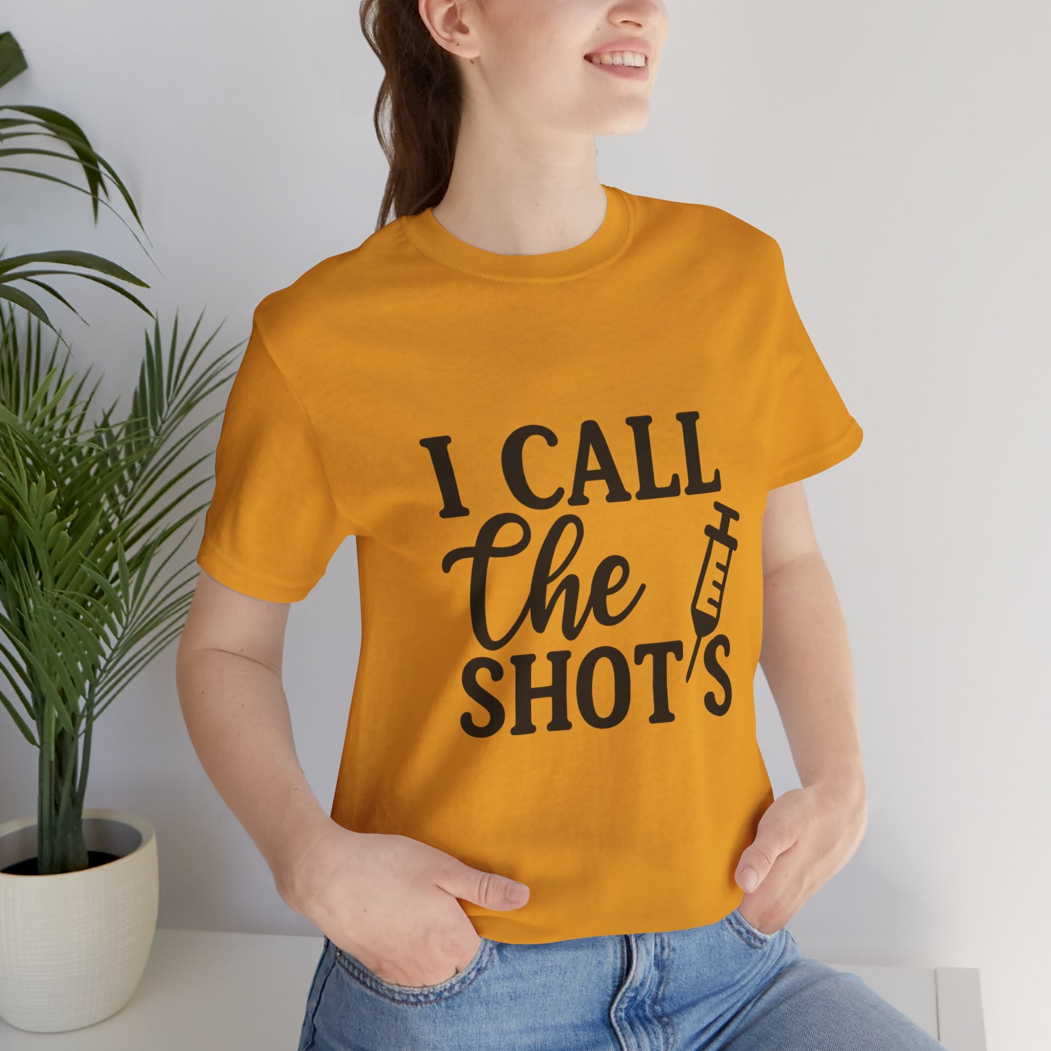 I Call the Shots  Tee, Fun Medical Humor Tee, Gift for Nurses, Healthcare Professional Shirt, Quirky Vaccine Shirt, [...]